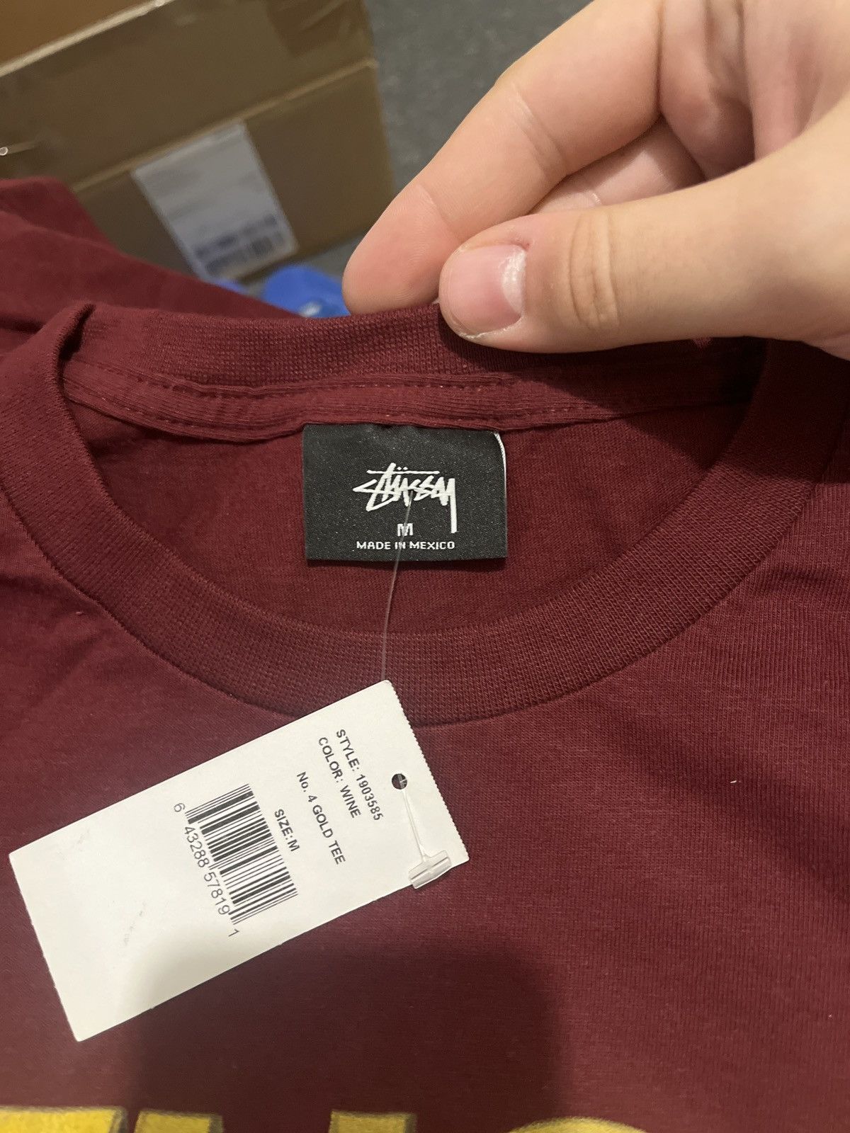Stussy Stussy No. 4 Gold Tee Size US M / EU 48-50 / 2 - 2 Thumbnail