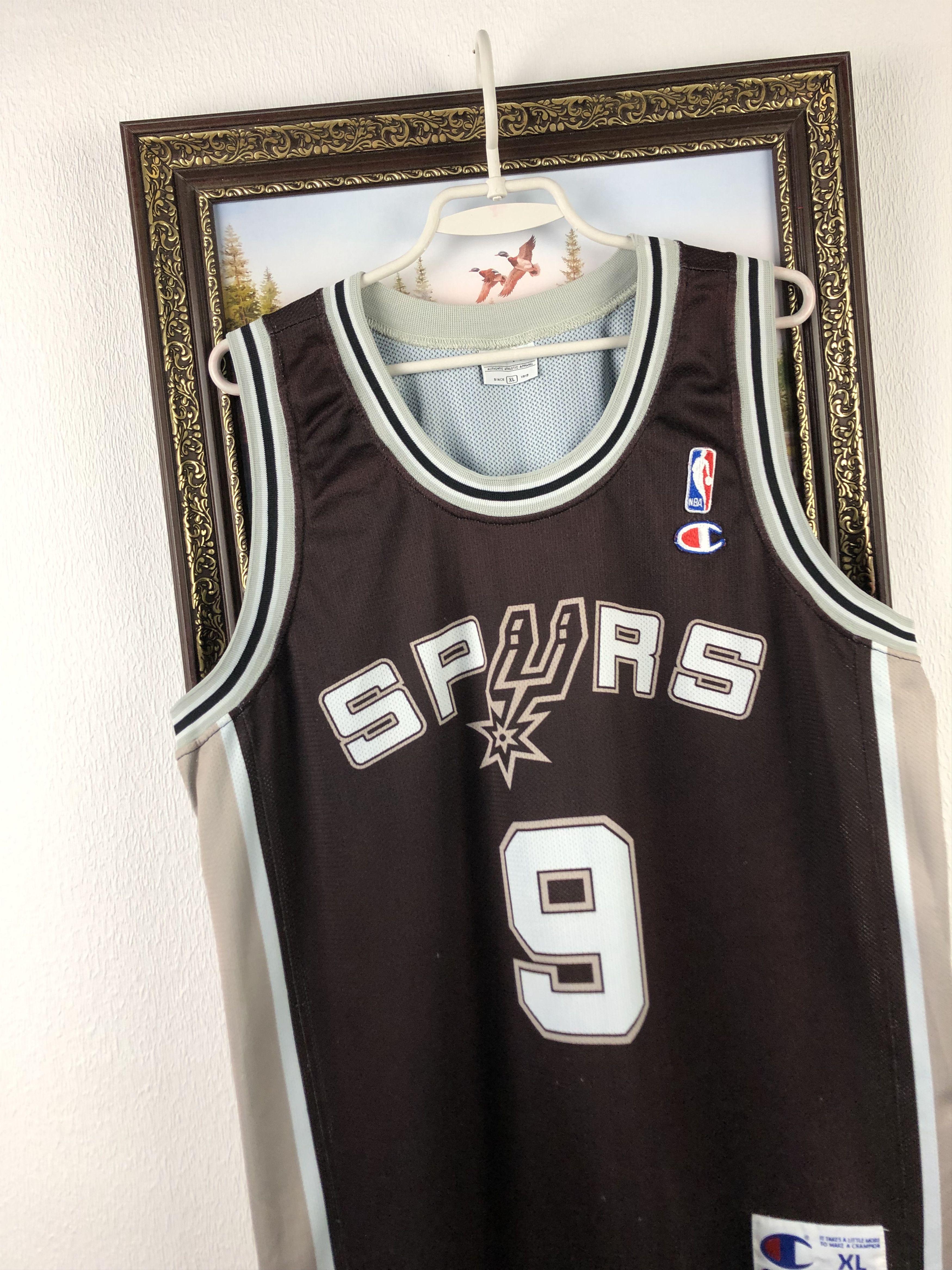 Champion Vintage San Antonio Spurs Parker Champion Authentic Jersey Size US XL / EU 56 / 4 - 3 Thumbnail