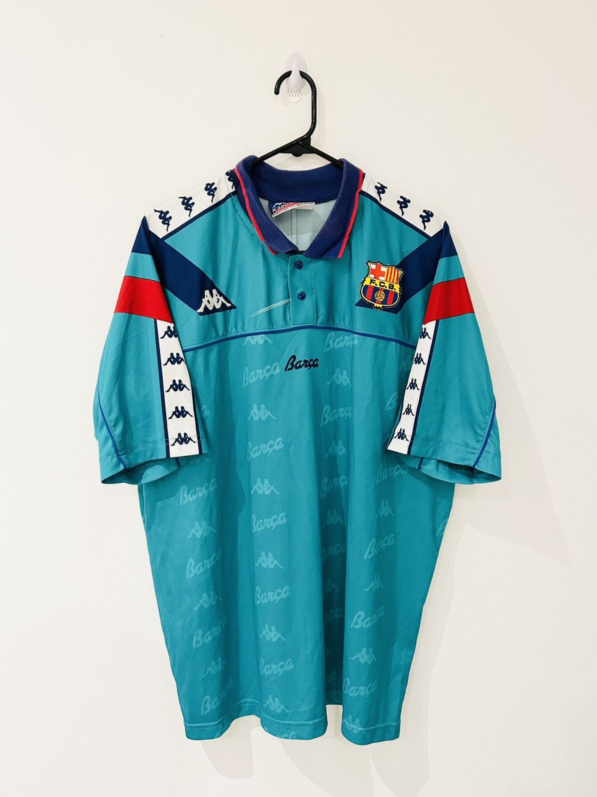 Kappa FC Barcelona サッカーシャツ ユニフォーム xl - メルカリ