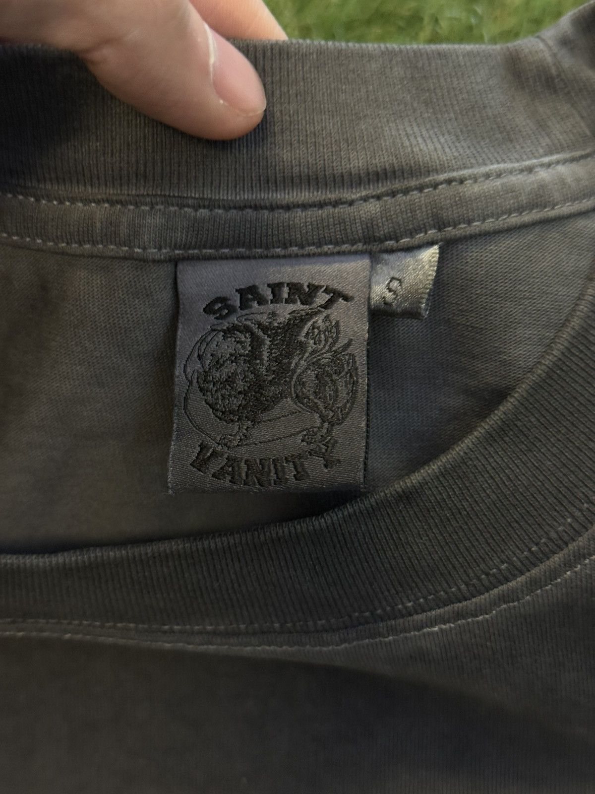 Saint Vanity Saint Vanity Tee Shirt Logo Grey Size Small (NEW) Size US S / EU 44-46 / 1 - 6 Thumbnail