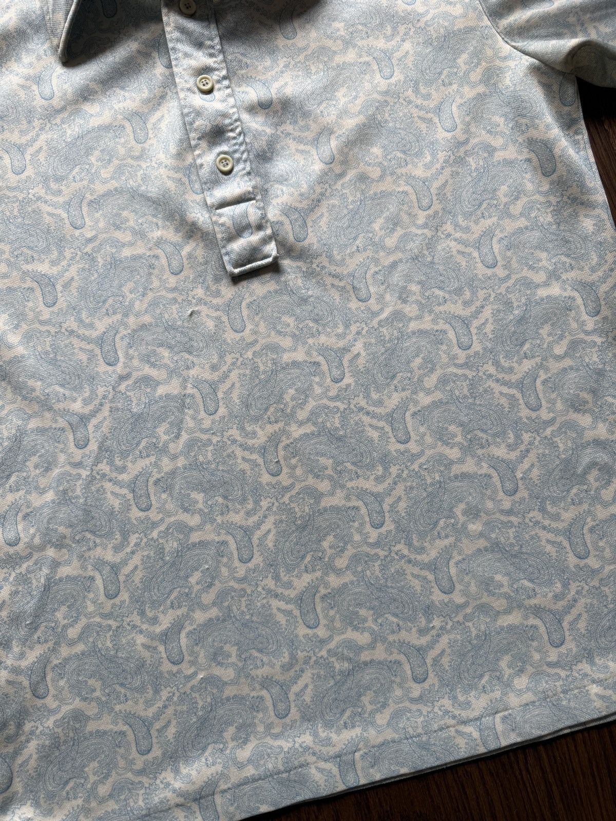 Izod Vintage 60s Izod Paisley Print Patterned Polo Shirt Size US L / EU 52-54 / 3 - 3 Thumbnail