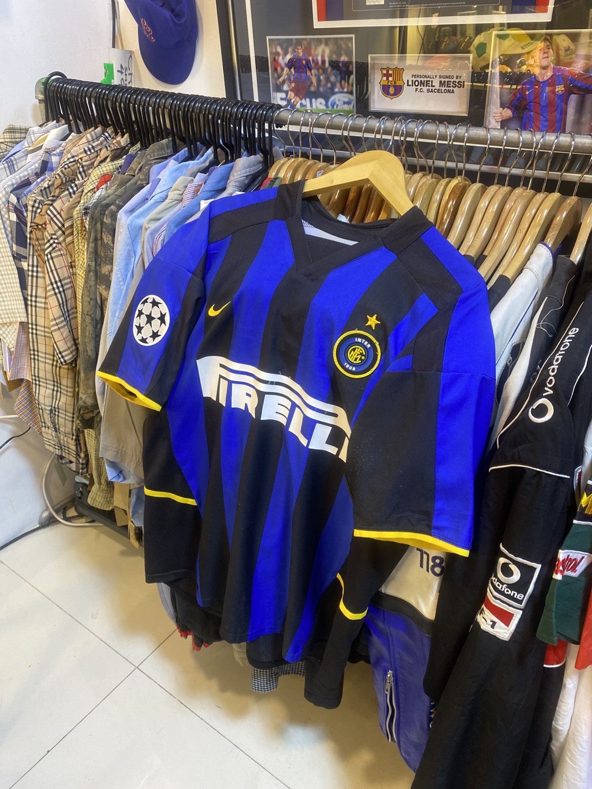 Nike Vintage Y2K Inter Milan Home Kit Size US XL / EU 56 / 4 - 1 Thumbnail