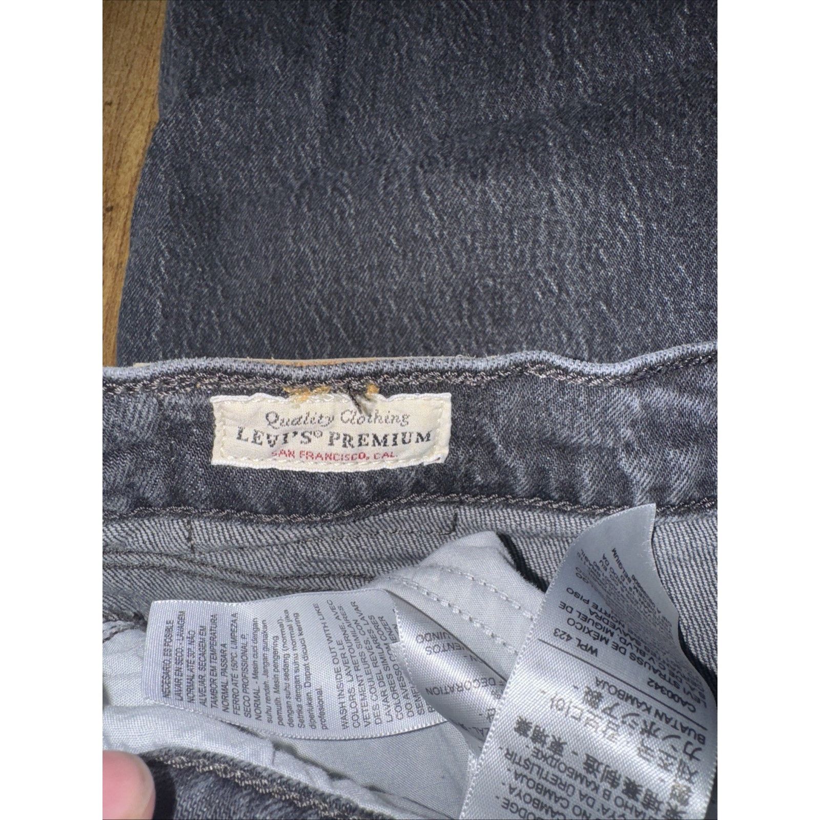 Levi's Levi’s Premium 70s High Flare Denim Jeans Black 16W 38x34 Size 38" / US 16 / IT 52 - 6 Thumbnail