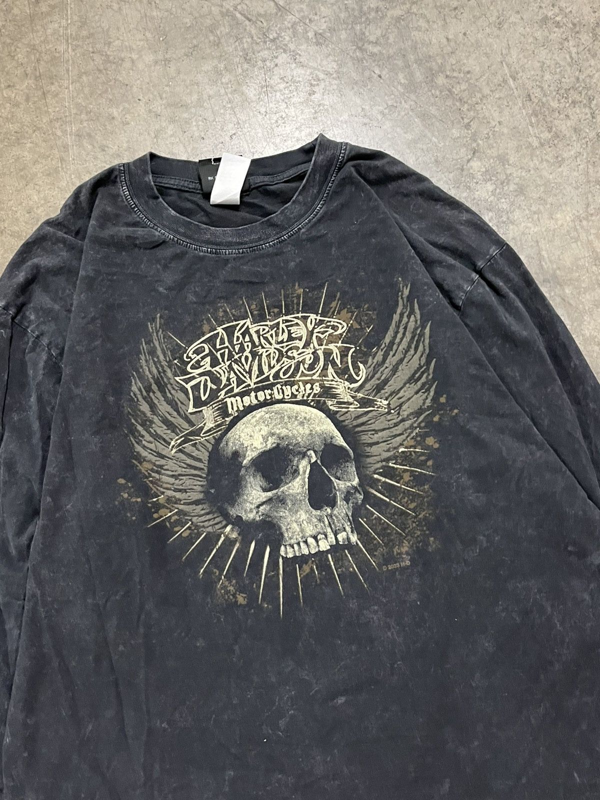 Harley Davidson × Vintage Harley Davidson vintage longsleeve graphic tee grunge hype Size US L / EU 52-54 / 3 - 5 Thumbnail