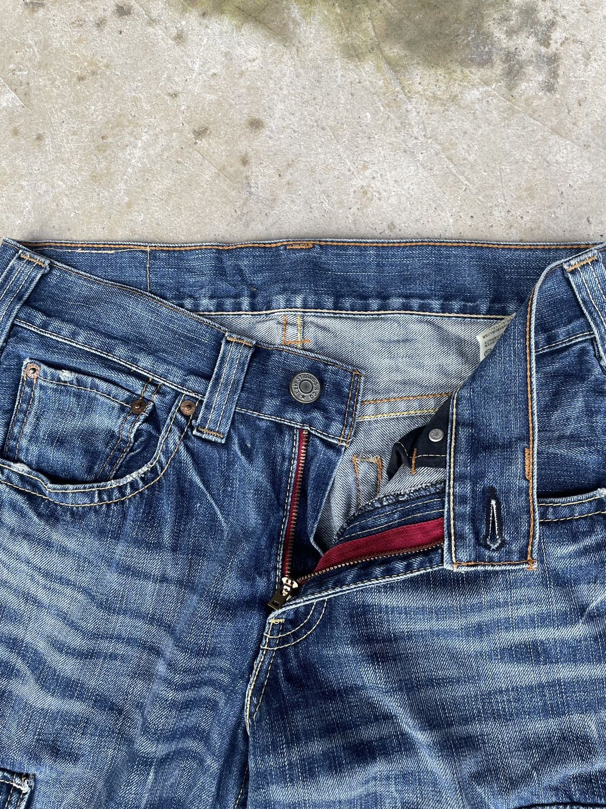 Levi's Vintage Levis Denim Cargo Flare Jeans Size US 32 / EU 48 - 4 Thumbnail