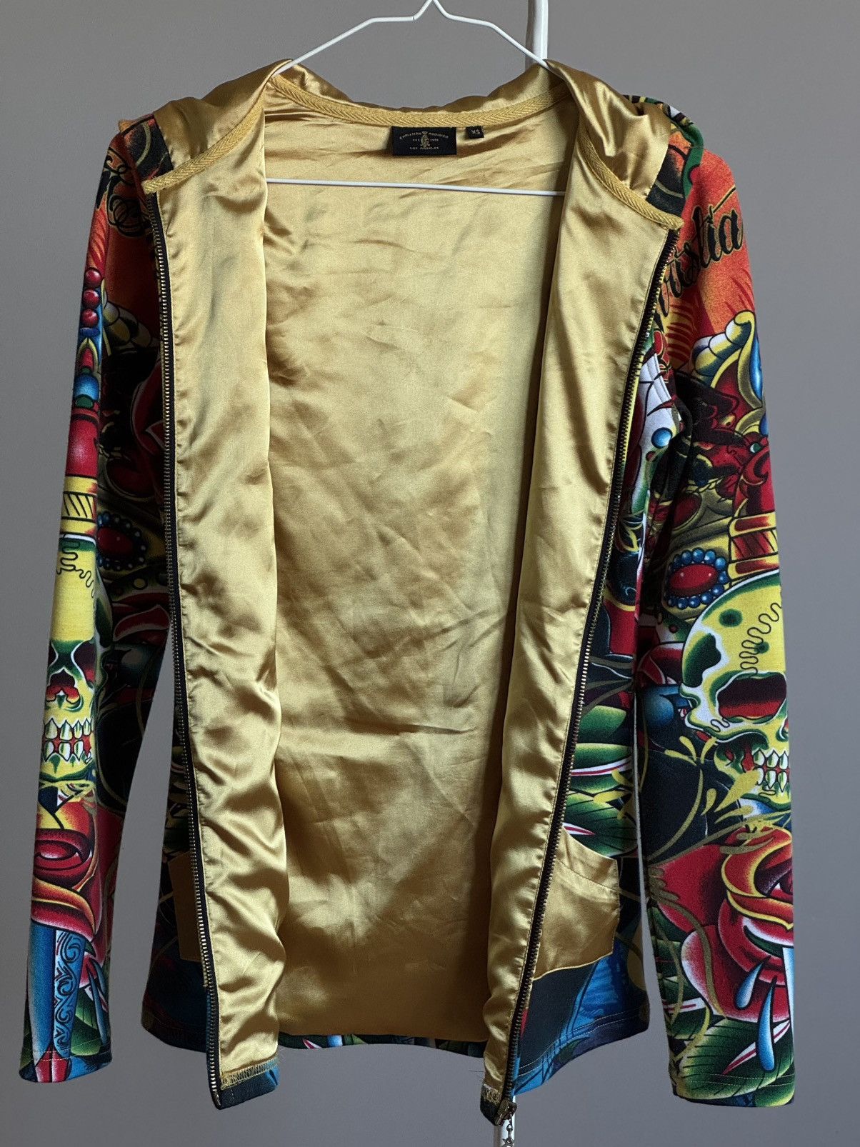 Christian Audigier Christian Audigier Ed Hardy Zip Hoodie Jacket Y2K All Over Size XS / US 0-2 / IT 36-38 - 4 Thumbnail