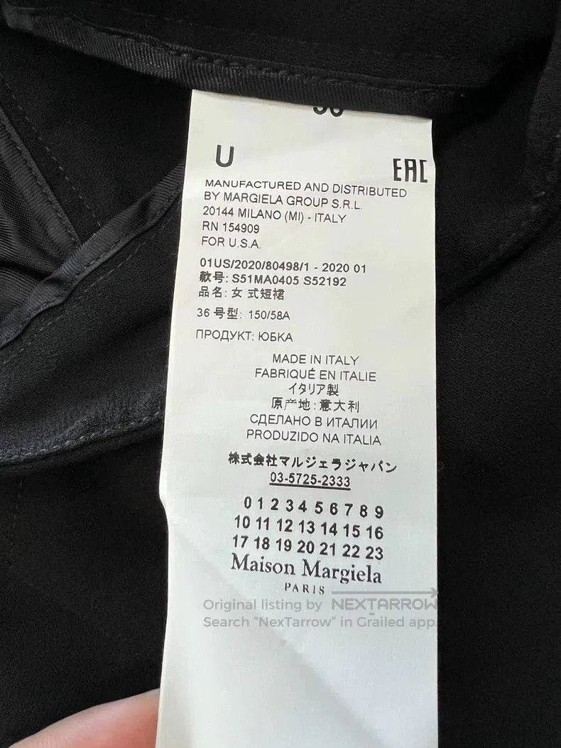 Maison Margiela maison margiela asymmetrical black mini skirt . Size US 36 / EU 52 - 4 Thumbnail