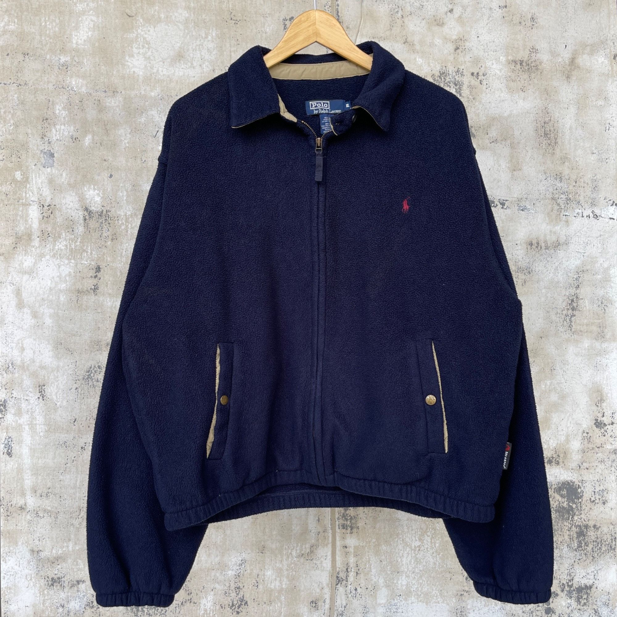 Polo Ralph Lauren Polo Harrington Style Fleece Jacket Grailed