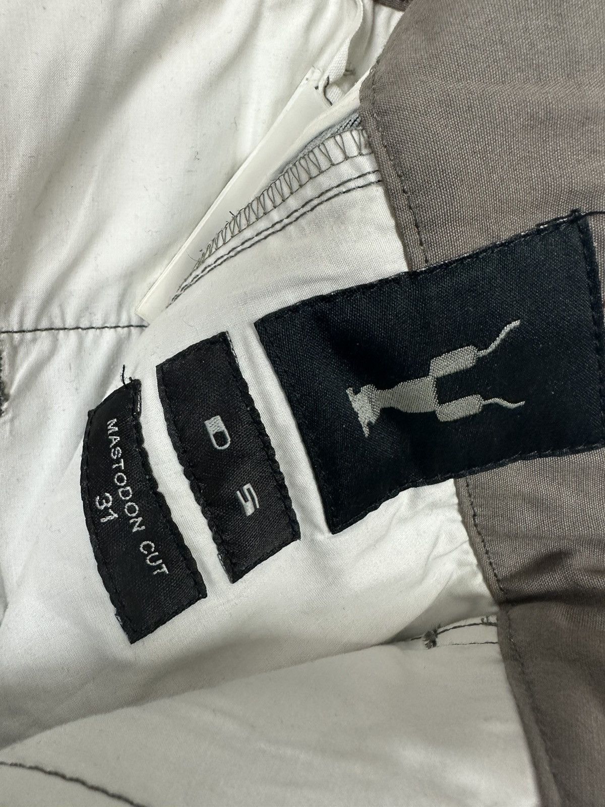 Rick Owens DRKSHDW Coated Mastodon Cut Trousers Size US 31 - 9 Thumbnail