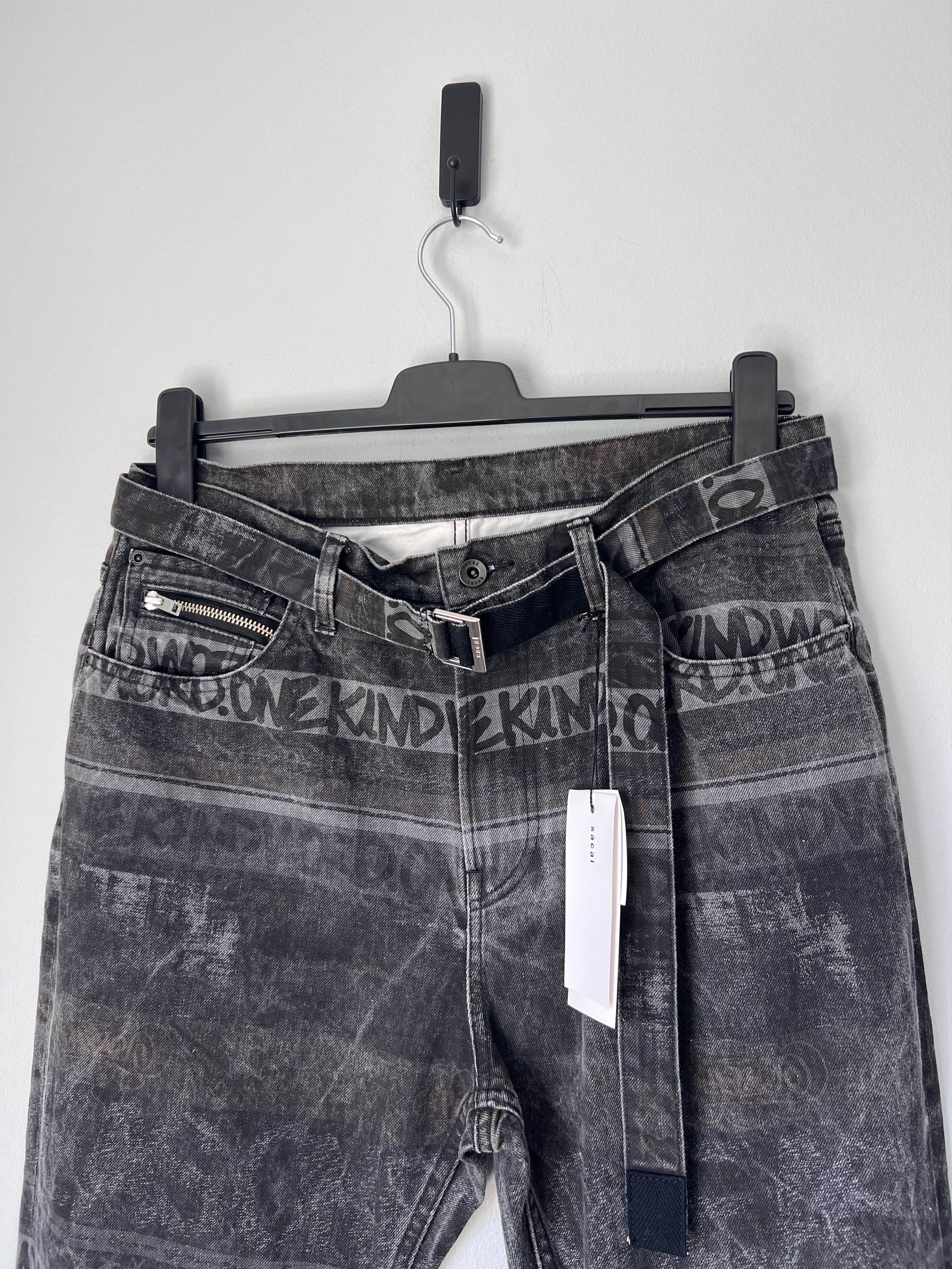 Sacai Sacai Eric Haze Denim Jeans in Black Size US 34 / EU 50 - 2 Thumbnail