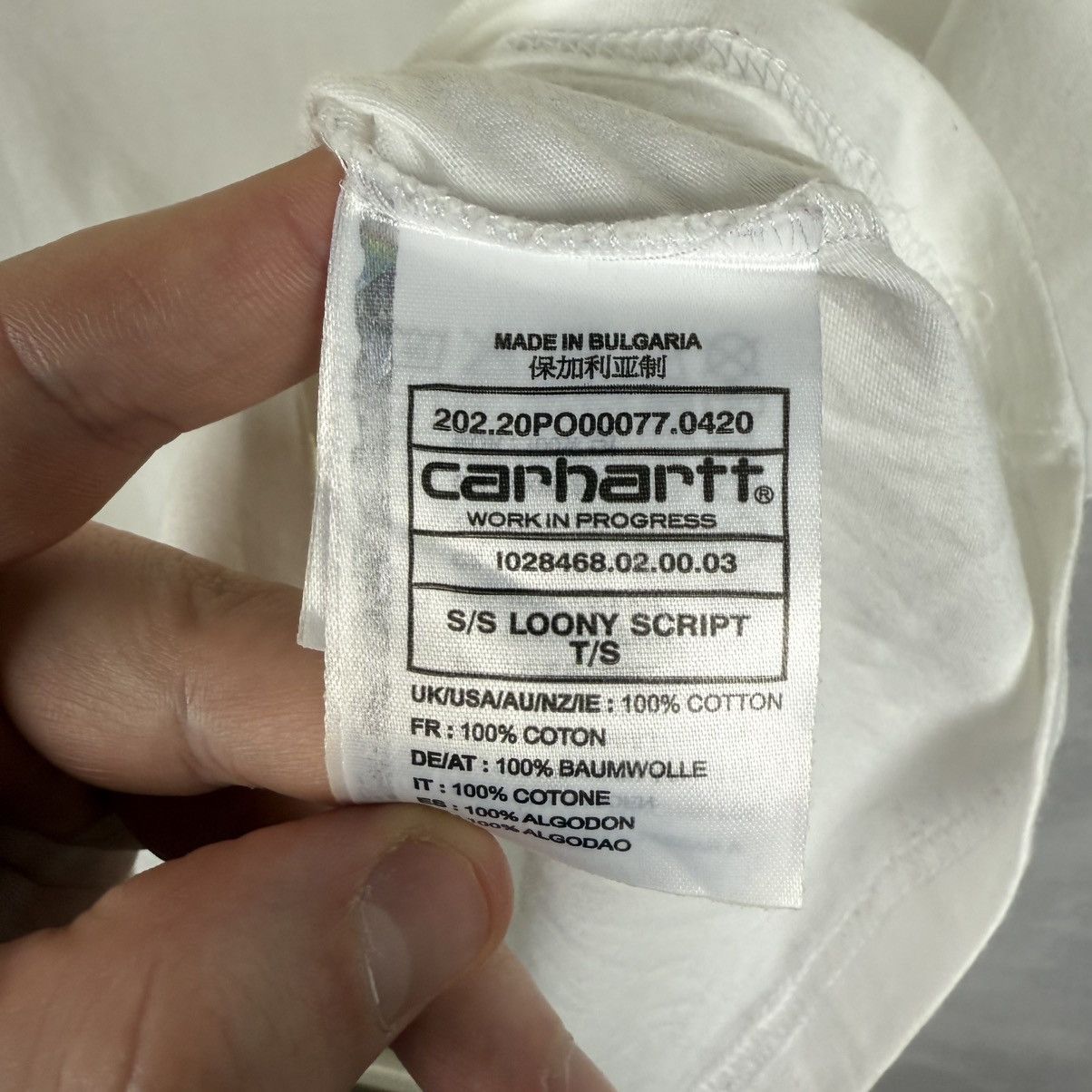 Carhartt × Carhartt Wip Carhartt WIP Men’s Loony Script Simpsons T-Shirt Size M-L Size US M / EU 48-50 / 2 - 6 Thumbnail