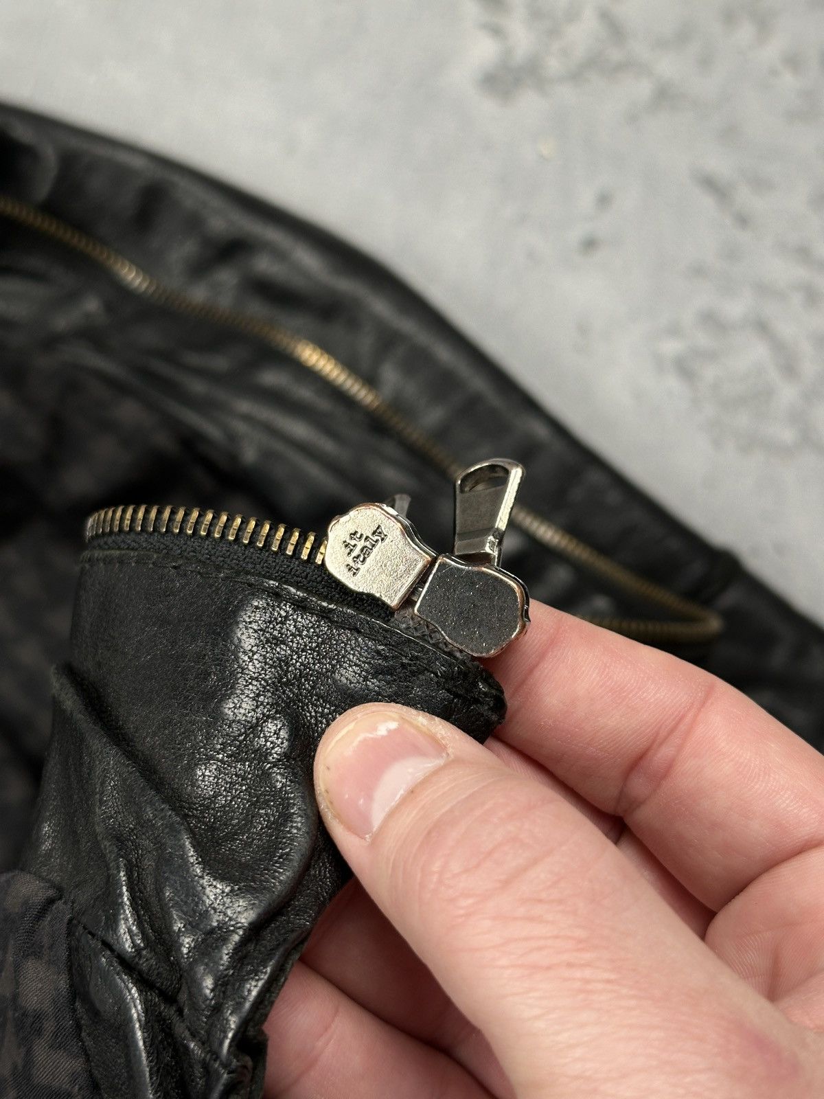 Imperial Imperial Vintage Black Leather Jacket Made in Italy Archive Size L / US 10 / IT 46 - 8 Thumbnail