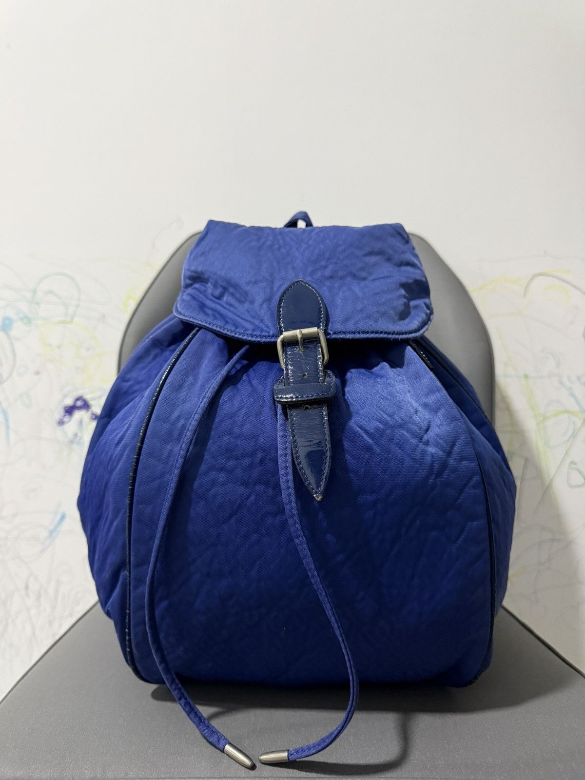 Issey Miyake × Japanese Brand × Vintage RARE Vintage Issey Miyake Japanese Brand Blue Large Backpack Size ONE SIZE - 2 Thumbnail