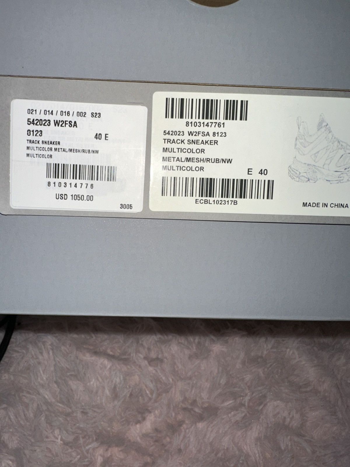 Balenciaga Balenciaga Track Sneaker 'Metallic Multicolor Size US 7 / EU 40 - 10 Thumbnail