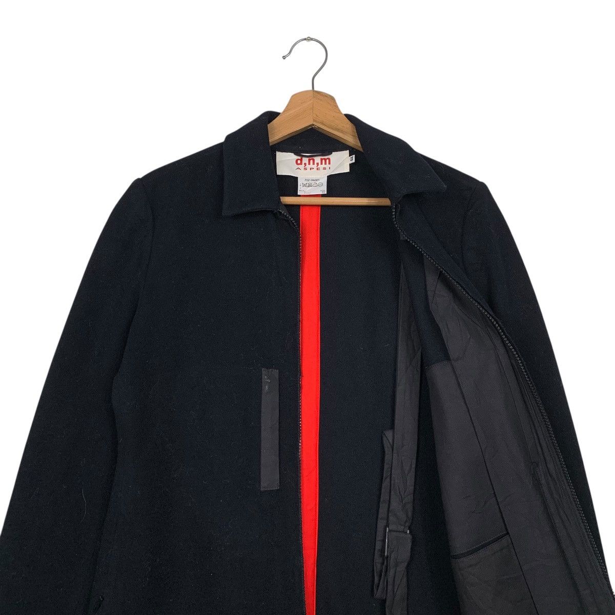 Aspesi DNM Aspesi Wool Zipper Black Coat Size US S / EU 44-46 / 1 - 11 Thumbnail
