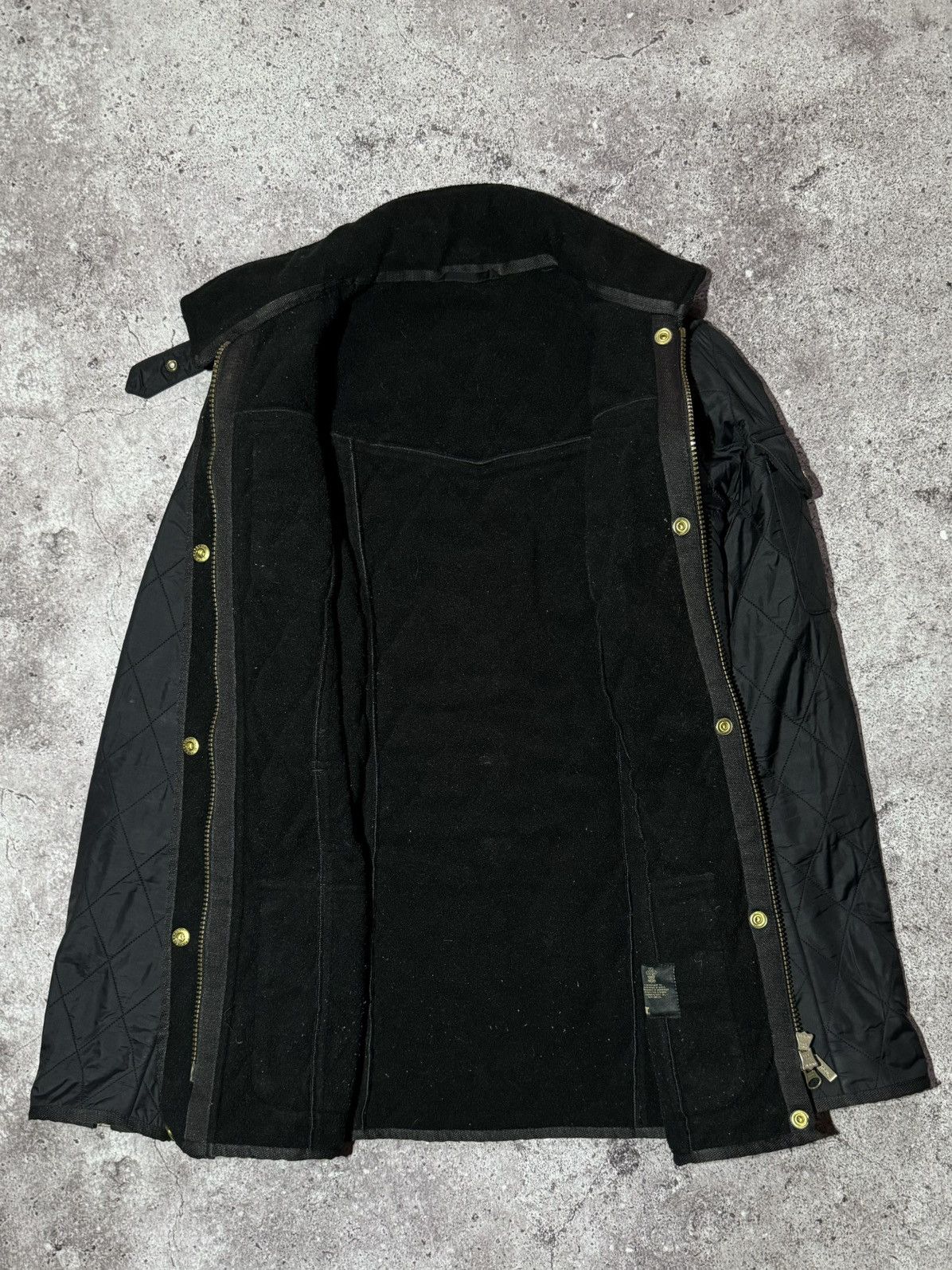 Barbour × Vintage Barbour International Black “Polar Quilt” Lined Jacket Size S / US 4 / IT 40 - 9 Thumbnail