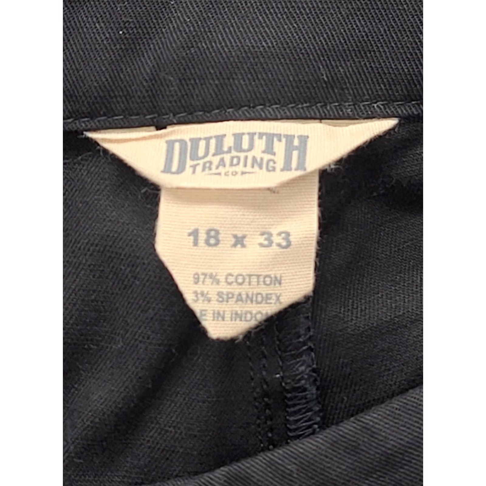 Vintage Duluth Womens Pants 18x33 Flexpedition Regular Cargo Outdoors Flat Front Zip Button Black Nylon Spandex Cargo Pant Womens 18 Regular Inseam 32"} Size 26" / US 2 / IT 38 - 2 Thumbnail