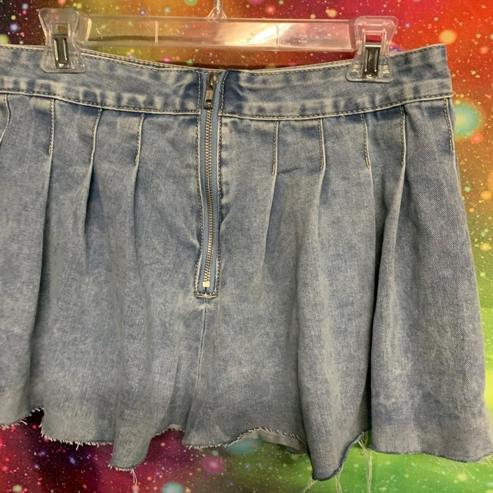 Designer Gray Pleated Skater Mini Skirt for Casual Days Size 32" / US 10 / IT 46 - 6 Thumbnail