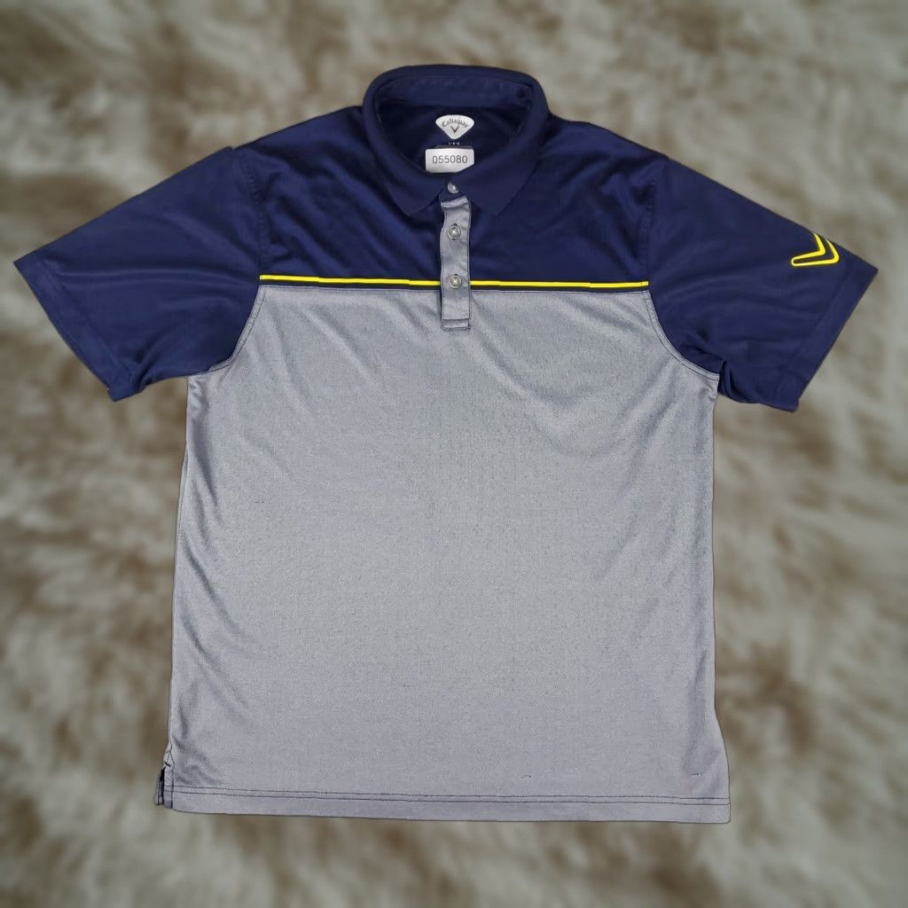 Callaway Callaway Polo Shirt Mens Large Blue Gray Opti Dri Fit Golf Short Sleeve Size US L / EU 52-54 / 3 - 1 Thumbnail