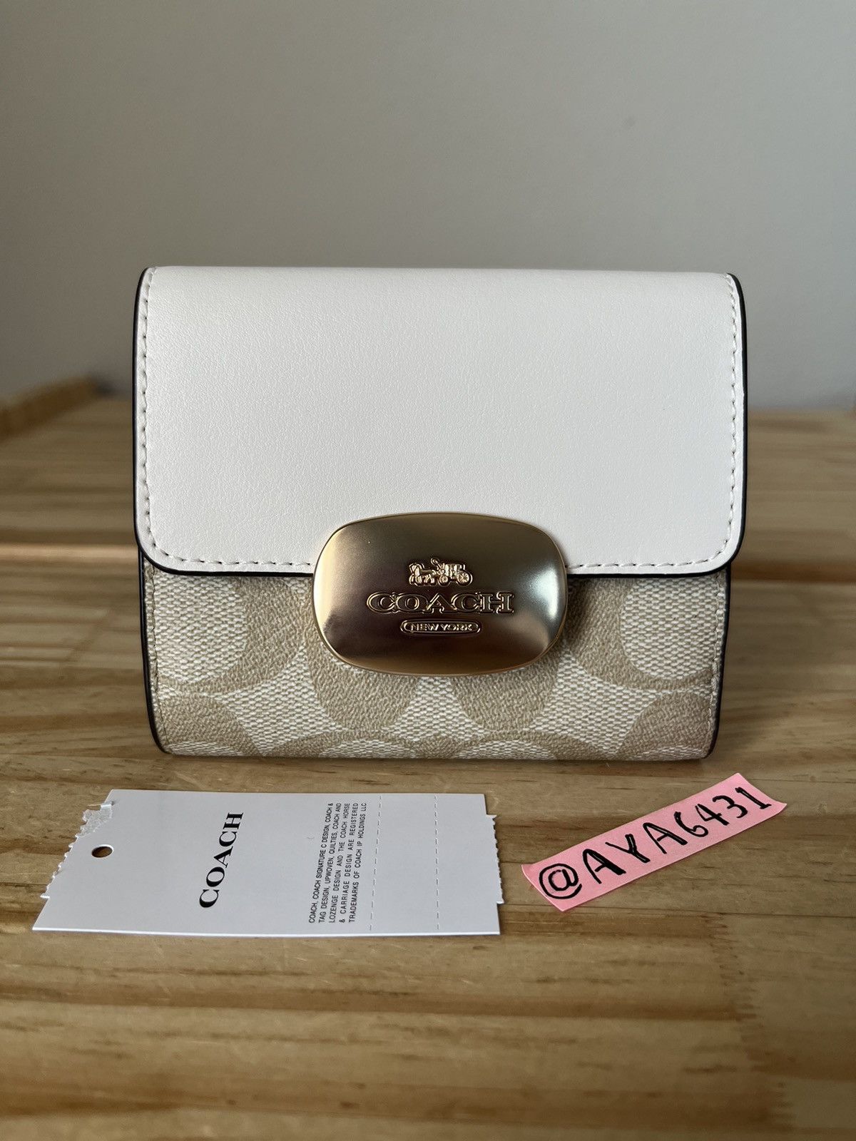 image of Coach Wallet in White, Women's