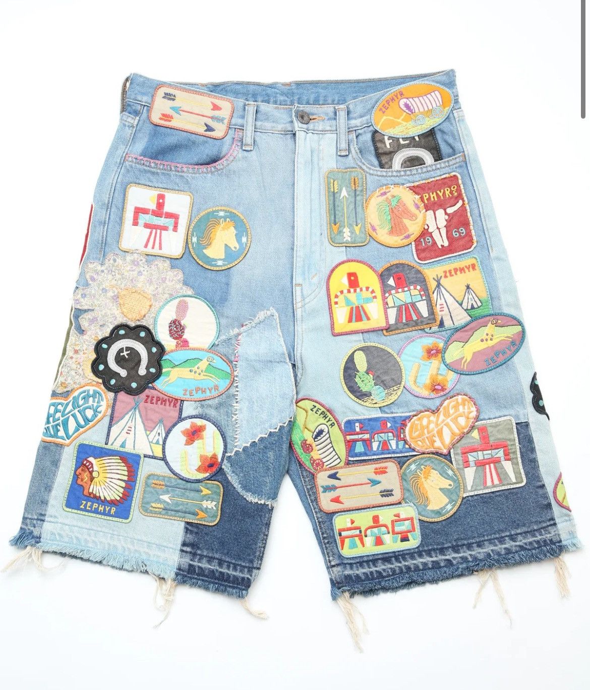 Kapital Kapital 12.5oz Denim 5P Shorts (ZEPHYROS INSANE Remake Size US 32 / EU 48 - 1 Thumbnail