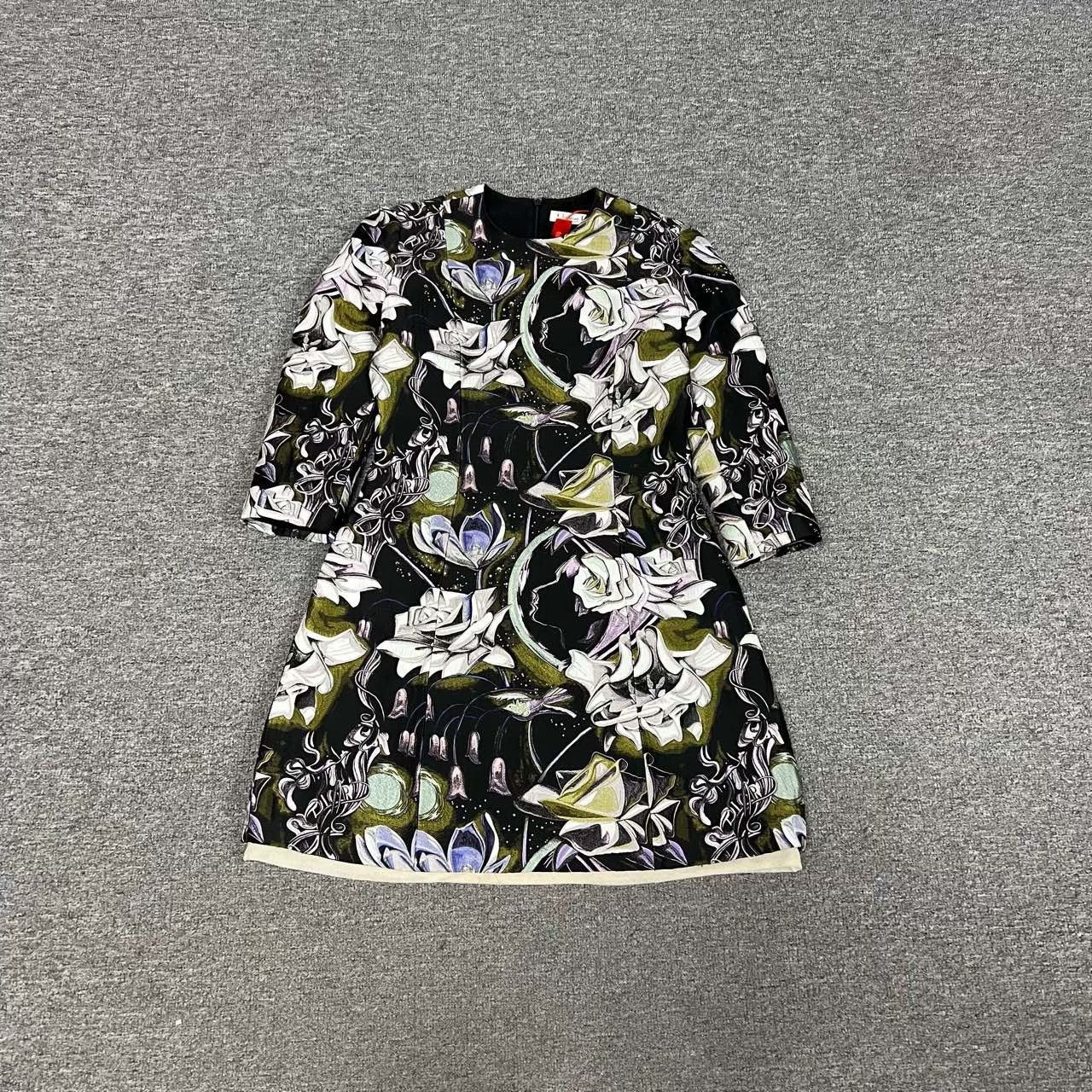 Dior Dior Runway Floral Embroidery Dress Size XS / US 0-2 / IT 36-38 - 1 Thumbnail