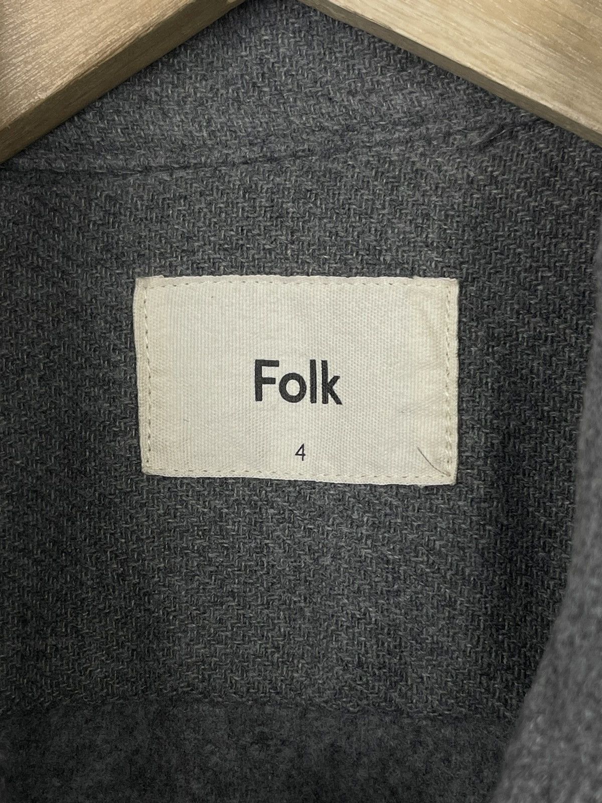 Folk FOLK Grey Wool Overshirt Coat Jacket Men’s Size 4 Size US L / EU 52-54 / 3 - 12 Thumbnail