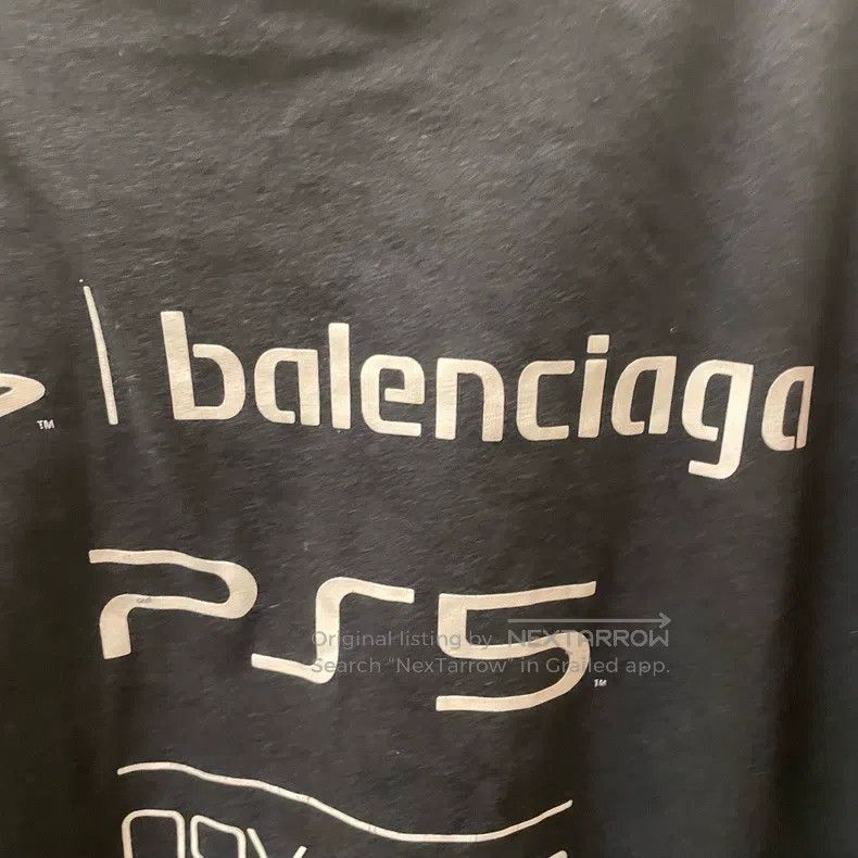 Balenciaga Balenciaga Letter Geometric Pattern Printed Short Sleeve T Size US S / EU 44-46 / 1 - 2 Thumbnail