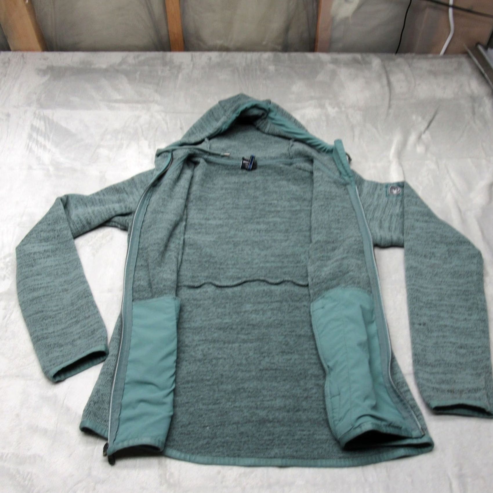 Vintage KUHL Ascendyr Hoody Jacket Women Small Green Lightweight Fleece Full Zip Hiking Size S / US 4 / IT 40 - 3 Thumbnail