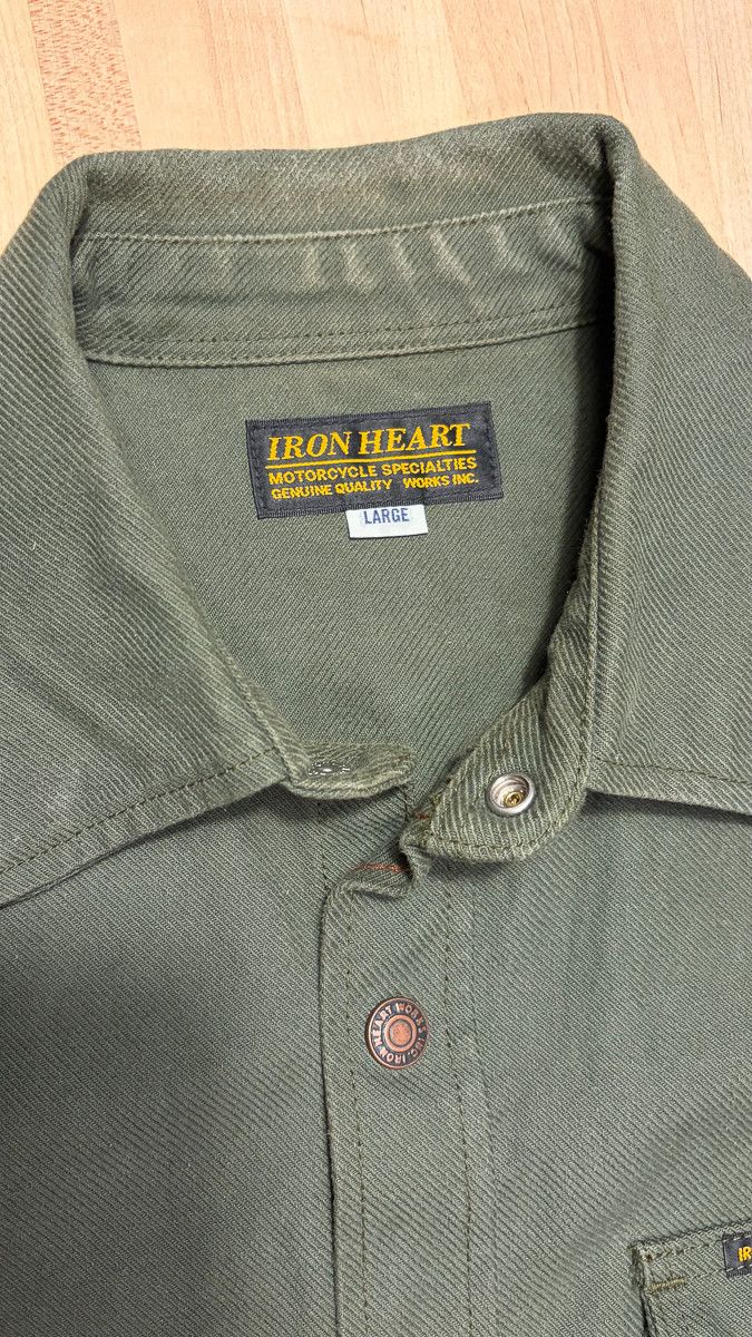 Iron Heart IHSH-235-OLV with Copper Snaps Size US L / EU 52-54 / 3 - 4 Thumbnail