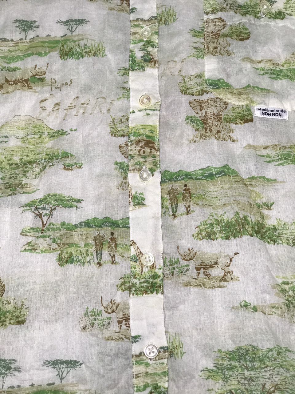 Mademoiselle Non Non Mademoiselle Non Non Safari Printed Shirt Size US M / EU 48-50 / 2 - 4 Thumbnail