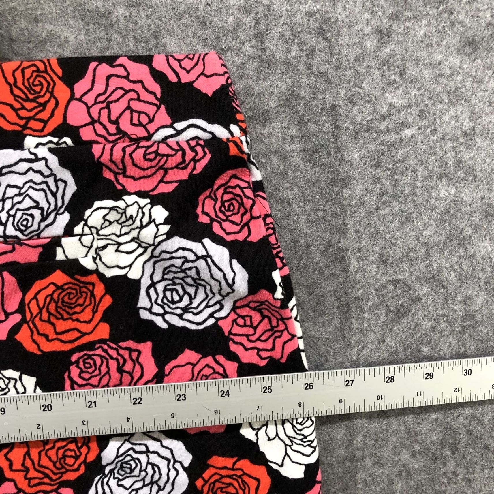 Jones New York NWT Jones New York Faux Wrap Skort Womens XXL Pink Floral Cotton Knit Midi Skort Elastic Waist Wrap Style Casual Size 40" / US 18 - 5 Thumbnail