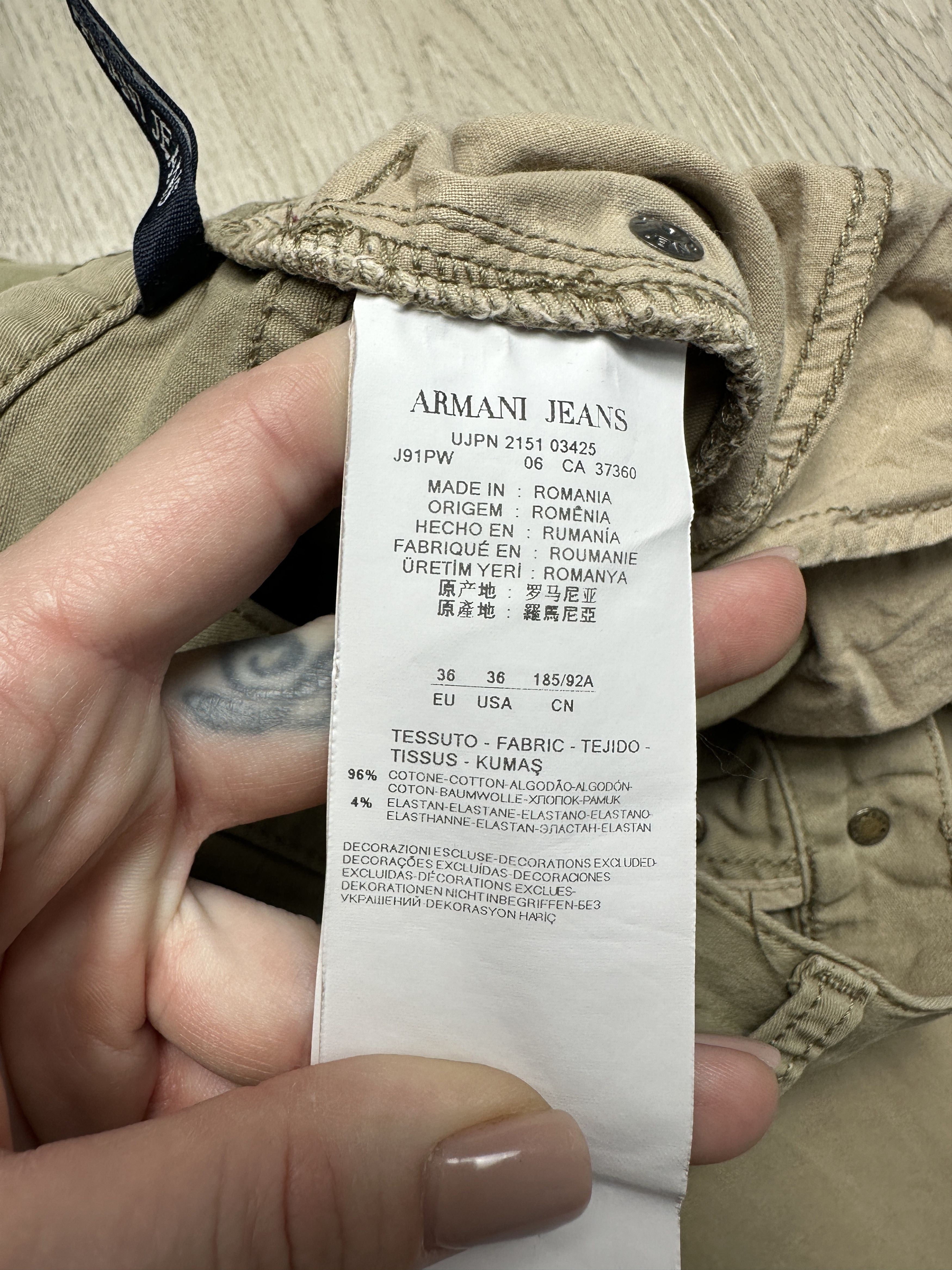 Armani Armani Jeans Vintage Mens Chino Pants Size US 36 / EU 52 - 10 Thumbnail