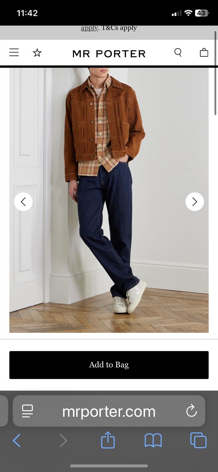 Sunspel Sunsel straight-leg jeans size 30/32 Size US 30 / EU 46 - 6 Thumbnail