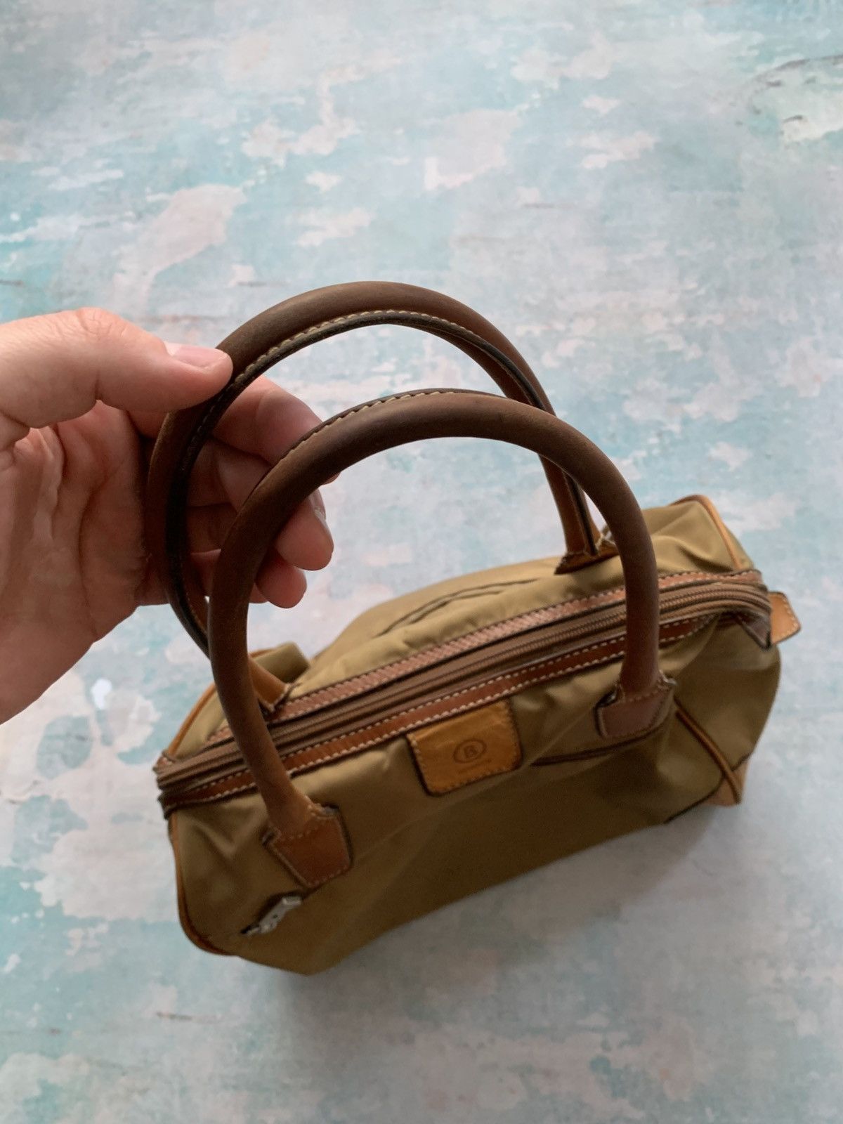 Bogner Vintage Bogner Shoulder Bag Womens Brown Canvas Leather Trim Size ONE SIZE - 21 Thumbnail