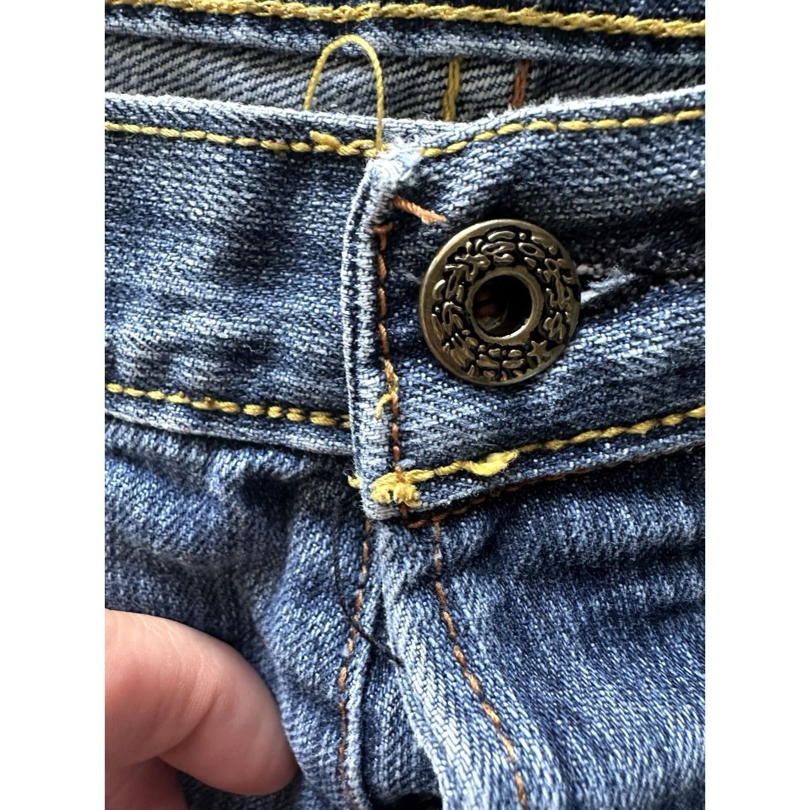 RMC Jeans VINTAGE Red Monkey Jeans Mens 5-Pocket Denim Straight Regular Blue Y2K Skater Embroidered Hip Hop Fall Spring Summer Winter 38 Mens Size US 38 / EU 54 - 7 Thumbnail