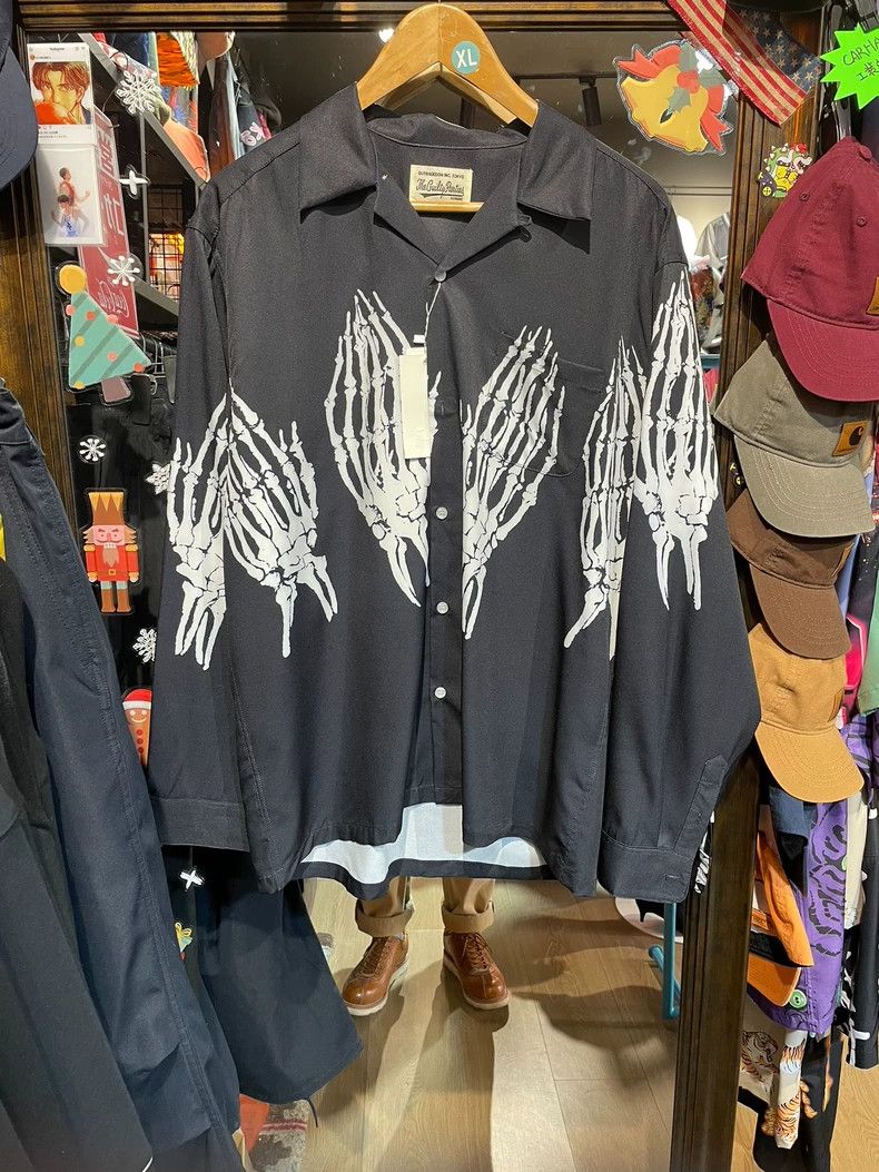 Wacko Maria Wacko Maria HAWAIIAN SHIRT 21aw Skull Claw Hawaiian Long S Size US M / EU 48-50 / 2 - 2 Thumbnail