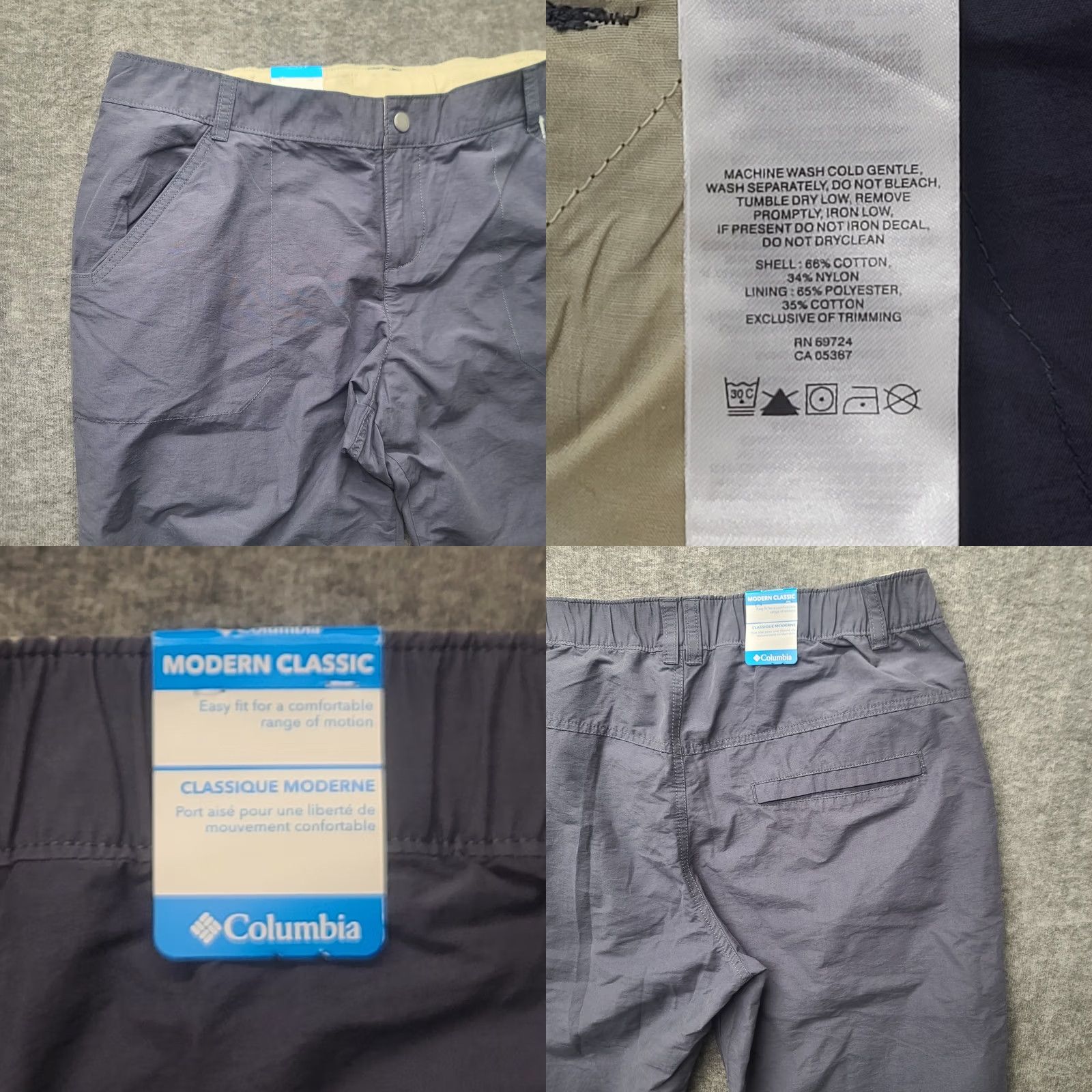 Vintage Columbia Arch Caper Capri Womens 16x20 Regular Fit Outdoors Hiking Camping Capri Pants Blue Cotton Nylon Polyester Microfiber Size ONE SIZE - 8 Thumbnail