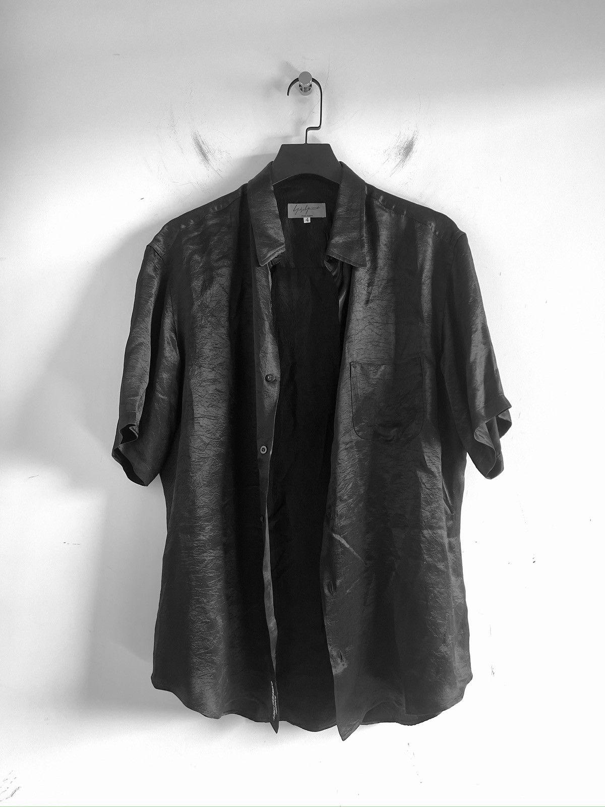 Yohji Yamamoto Yohji Yamamoto Pour Homme ACETATE SHORT SLEEVE SHIRT BLOUSE Size US XL / EU 56 / 4 - 2 Thumbnail