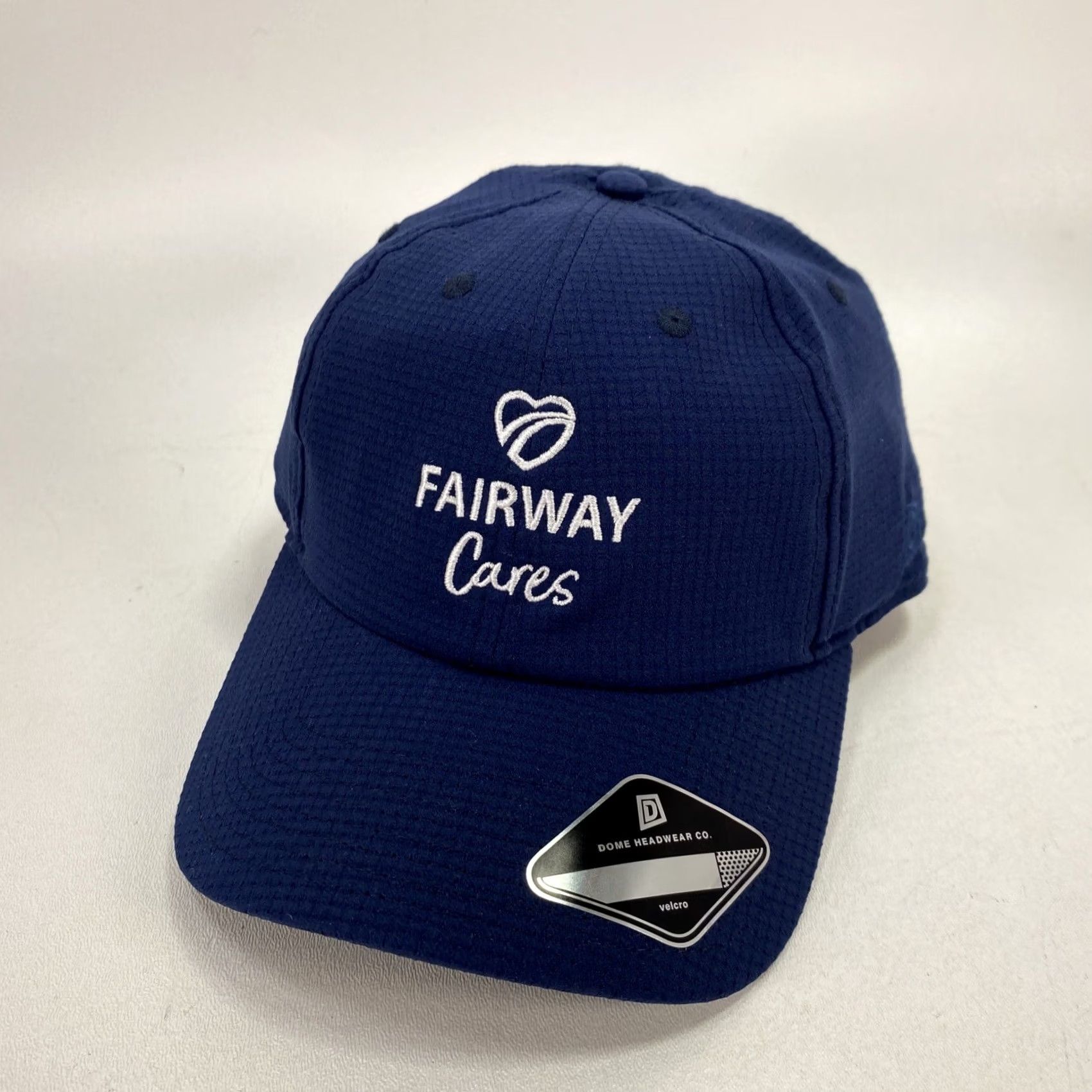 Vintage Dome Headwear Hat Back Strap Fairway Cares Golf Embroidered Cap Blue Polyester Men Baseball Cap One Size Casual Travel Summer Spring Fall Size ONE SIZE - 2 Thumbnail