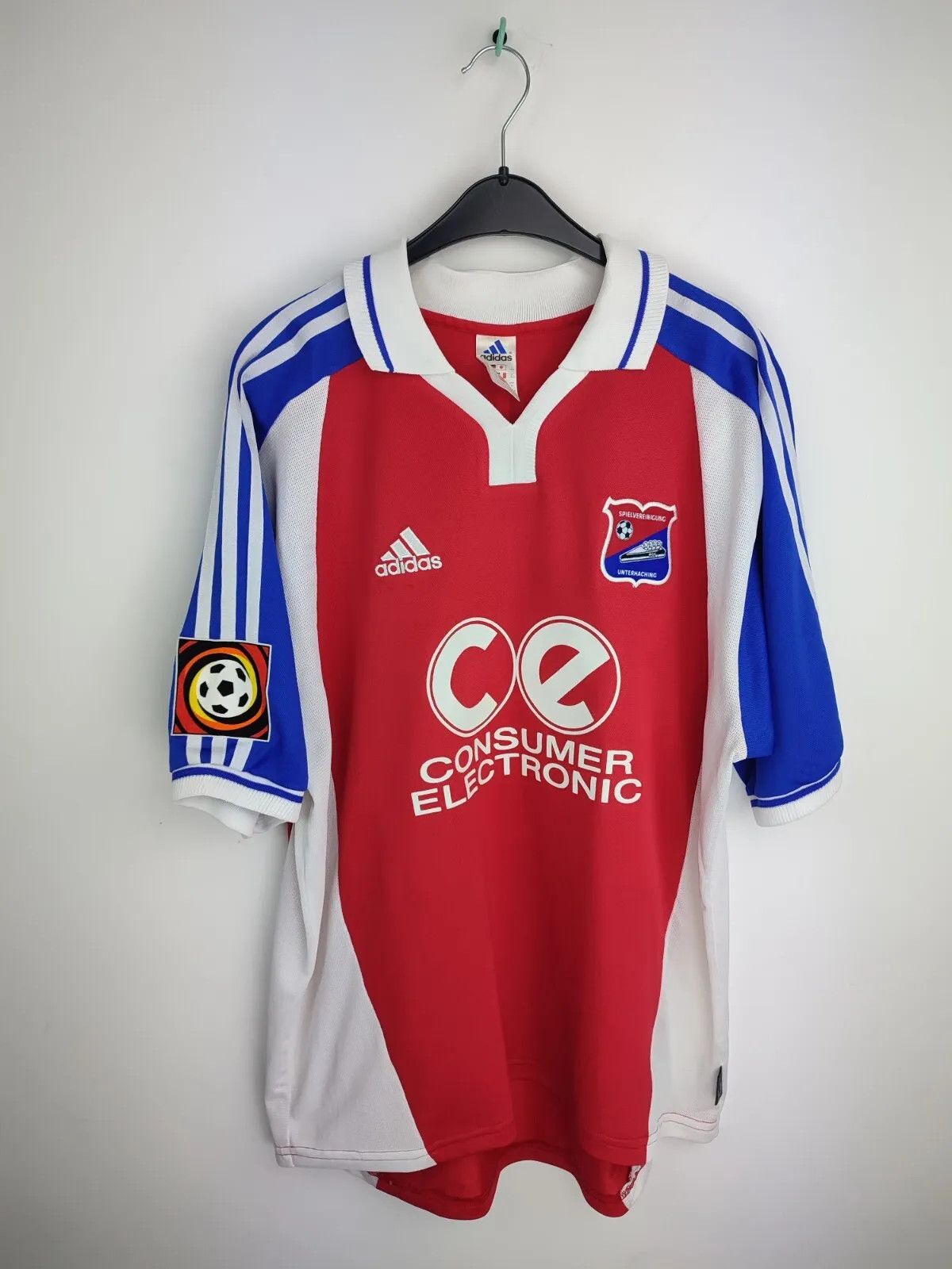 Adidas Spvgg Unterhaching home 2000-02 #Schuiteman Matchworn Size US XL / EU 56 / 4 - 14 Thumbnail