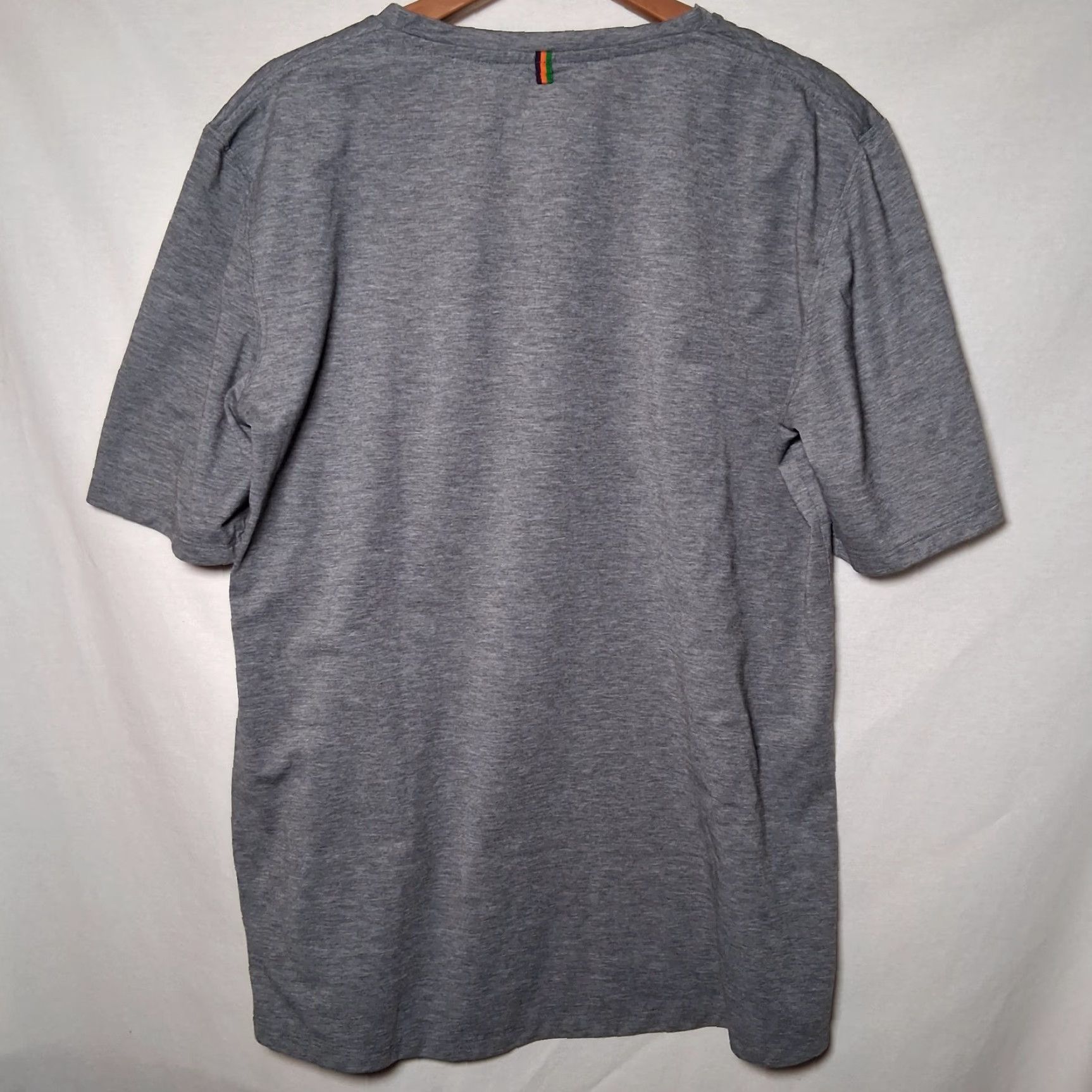 Logo 7 Iffley Road T-Shirt Men XL Gray Logo Running Athletic Performance Shirt Tee - Gray - Regular Fit - Short Sleeve Size US XL / EU 56 / 4 - 3 Thumbnail