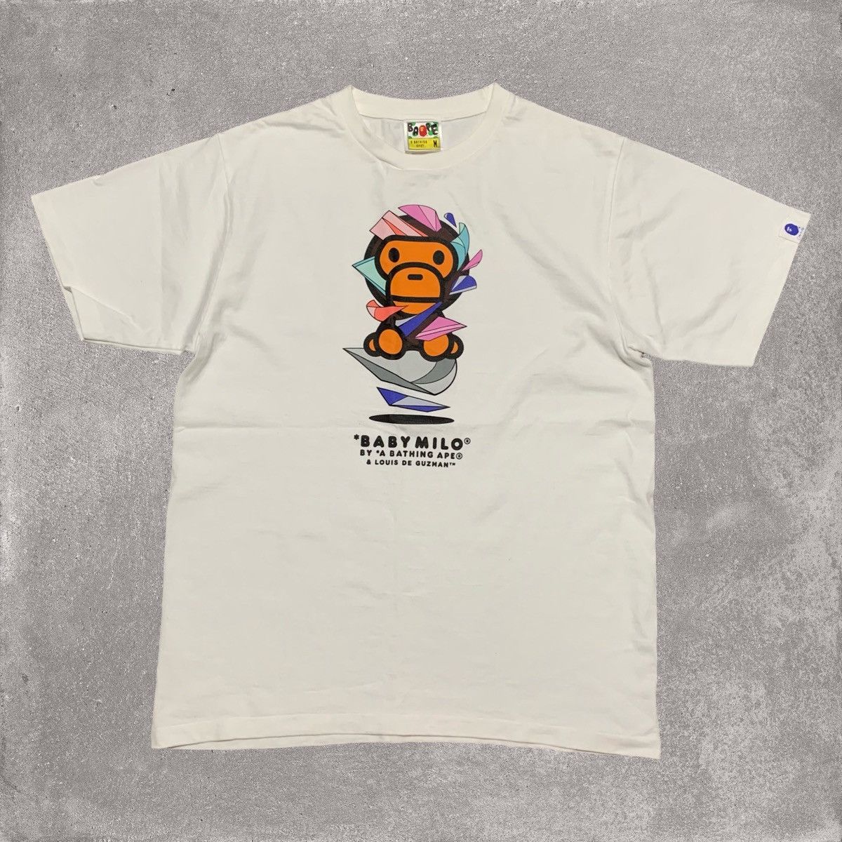 Bape Bape Medium Louis De Guzman Baby Milo White Tee Bathing Ape Size US M / EU 48-50 / 2 - 1 Thumbnail
