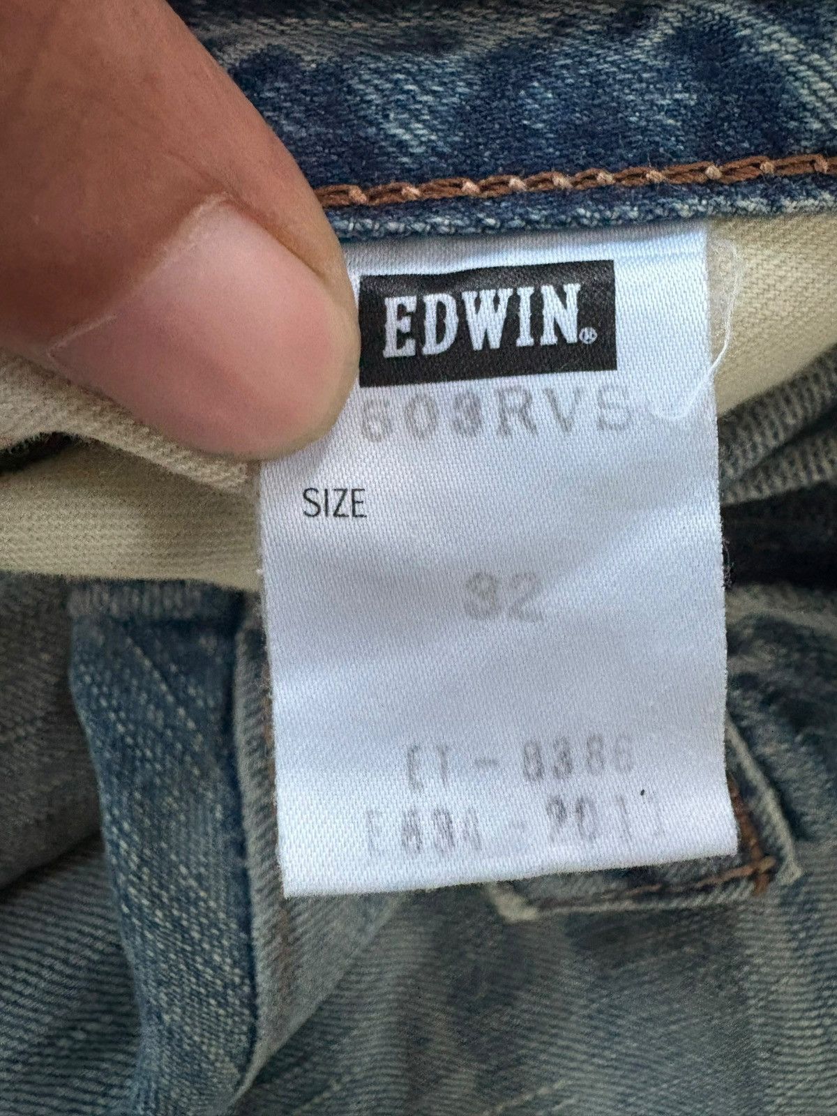 Edwin Edwin 503 Rebel Vintage Rusty Wash Distress Baggy Jeans Size US 34 / EU 50 - 6 Thumbnail