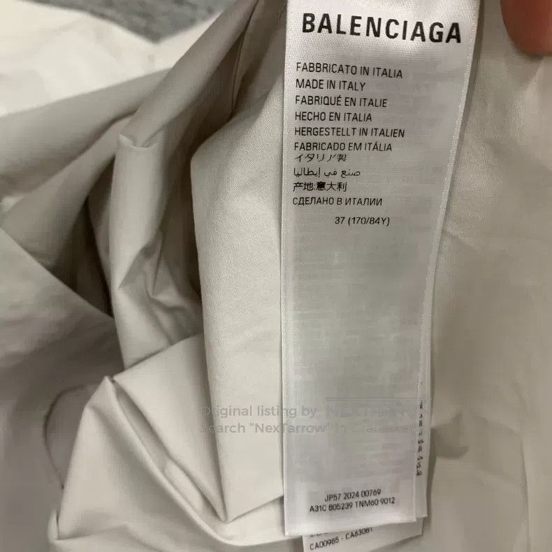 Balenciaga Balenciaga size 37 White Destroyed Reversed Logo Shirt Sho Size US XS / EU 42 / 0 - 5 Thumbnail