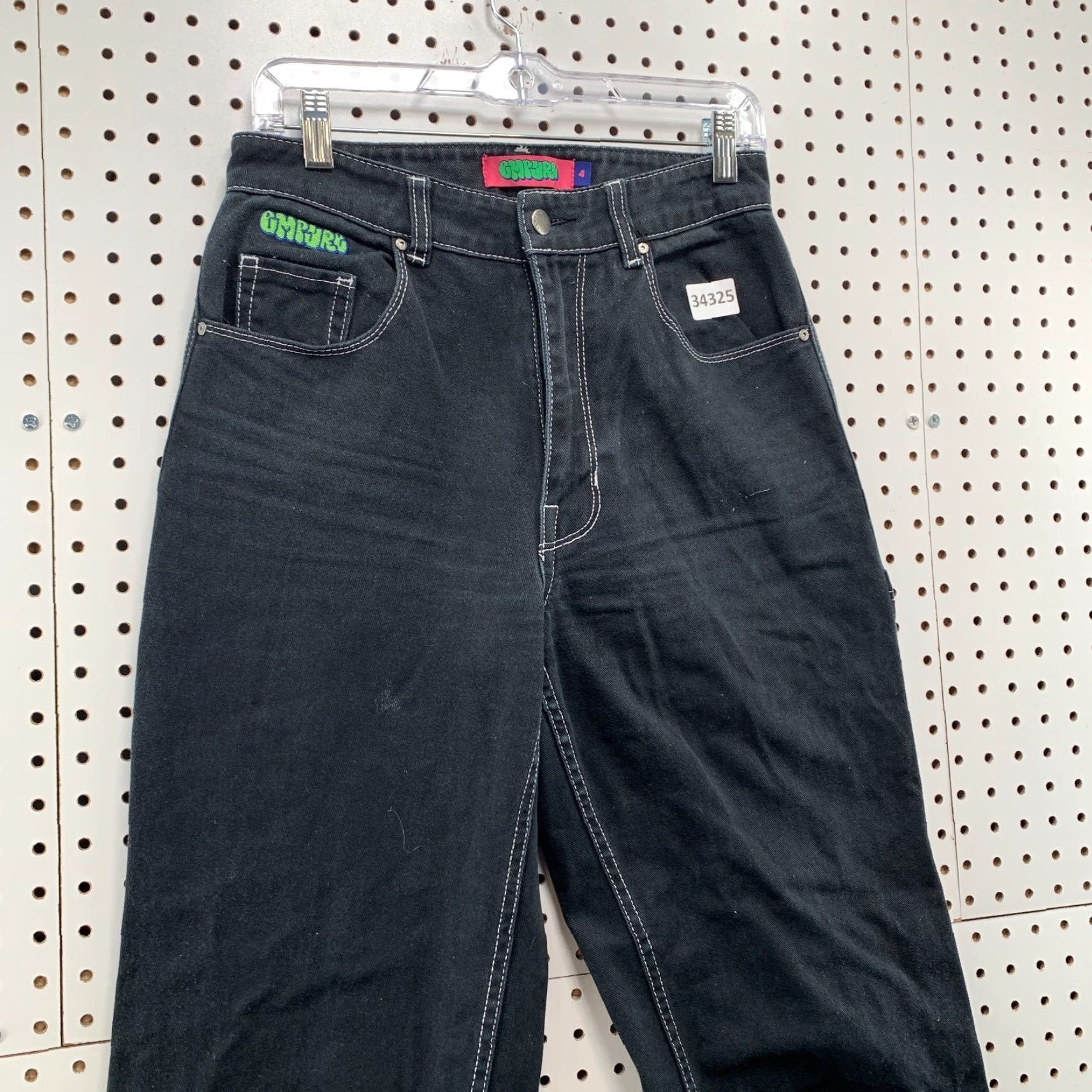Empyre Empyre Black Denim Carpenter Pants Womens Size 4 Skater Tori 28x30 Size 27" / US 4 / IT 40 - 5 Thumbnail