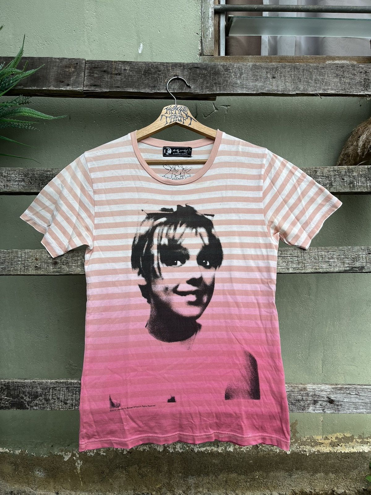 Andy Warhol × Hysteric Glamour × Japanese Brand 💥Hysteric Glamour x Andy Warhol Big Logo 2 tone tee 🇯🇵 Size US S / EU 44-46 / 1 - 3 Thumbnail