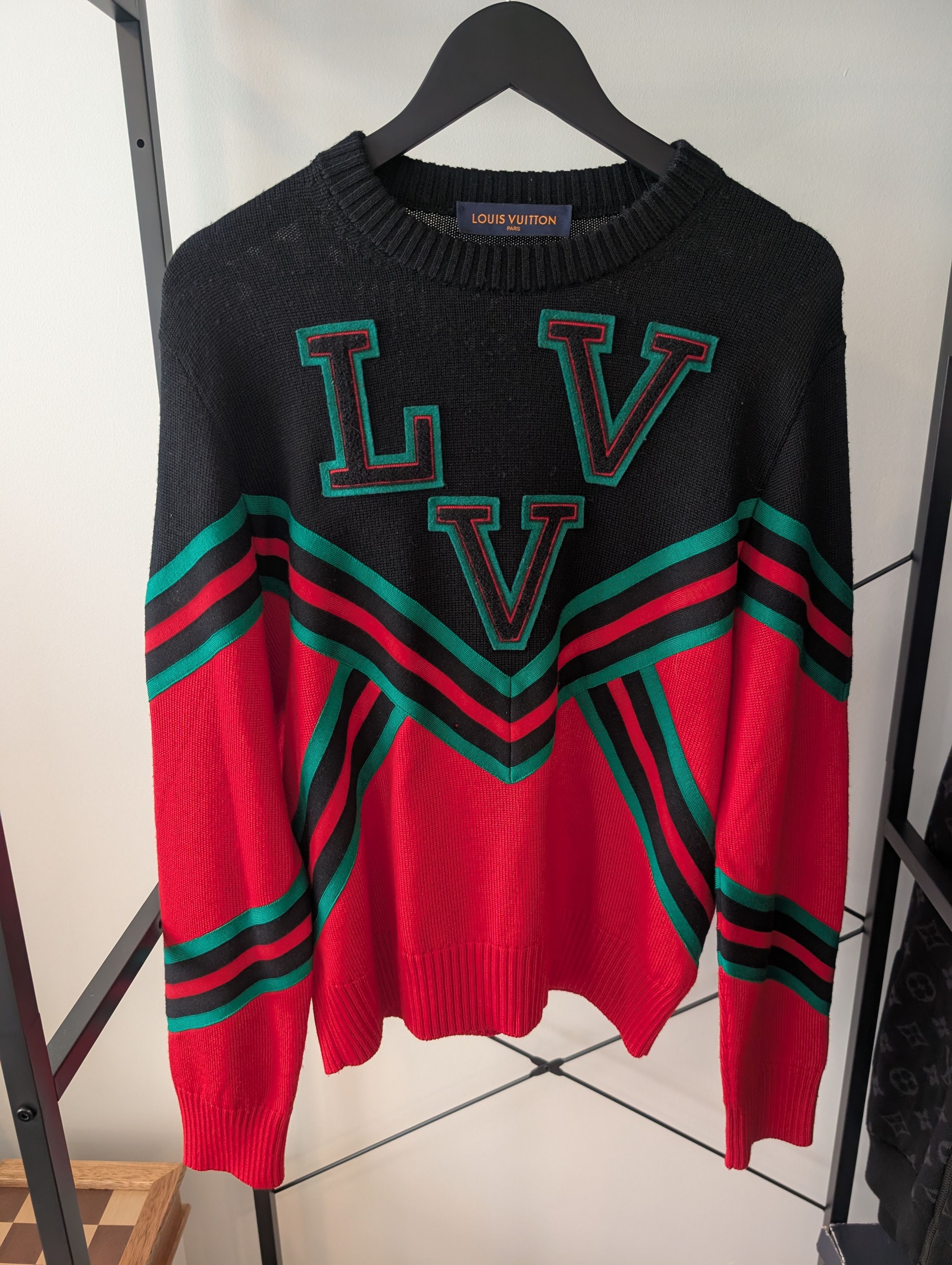 Louis Vuitton Louis Vuitton wool logo patch sweater Size US M / EU 48-50 / 2 - 1 Thumbnail