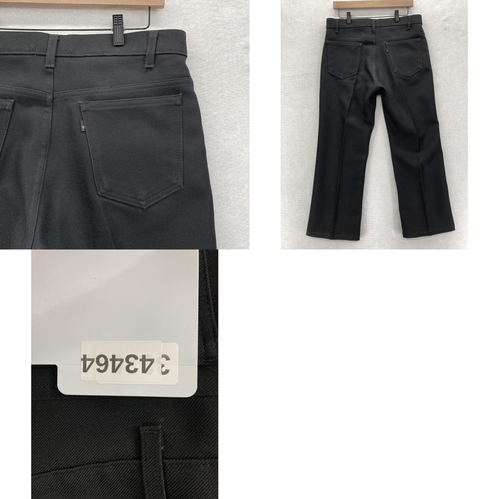 Levi's VINTAGE Levi's Pants Mens 34x25 Black Twill Zip Fly Dacron Polyester Pants Size US 34 / EU 50 - 9 Thumbnail