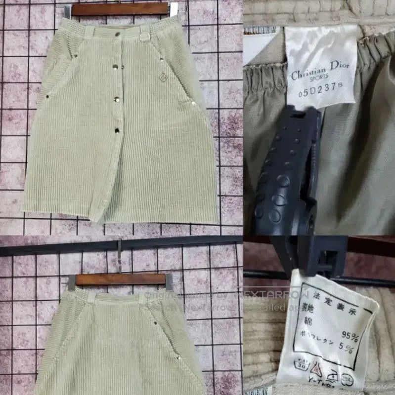 Dior Dior Gray Cotton Embroidered Skirt . Size 28" / US 6 / IT 42 - 2 Thumbnail